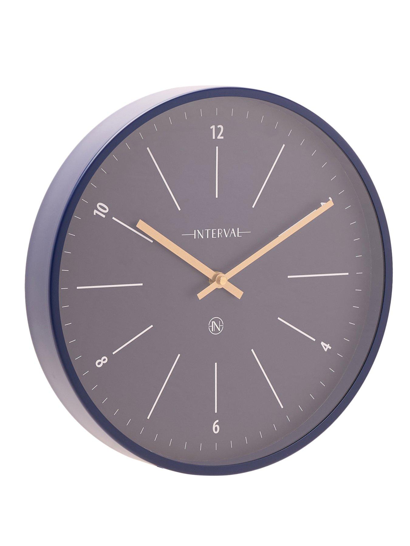  image of interval-navy-metal-wall-clocknbsp