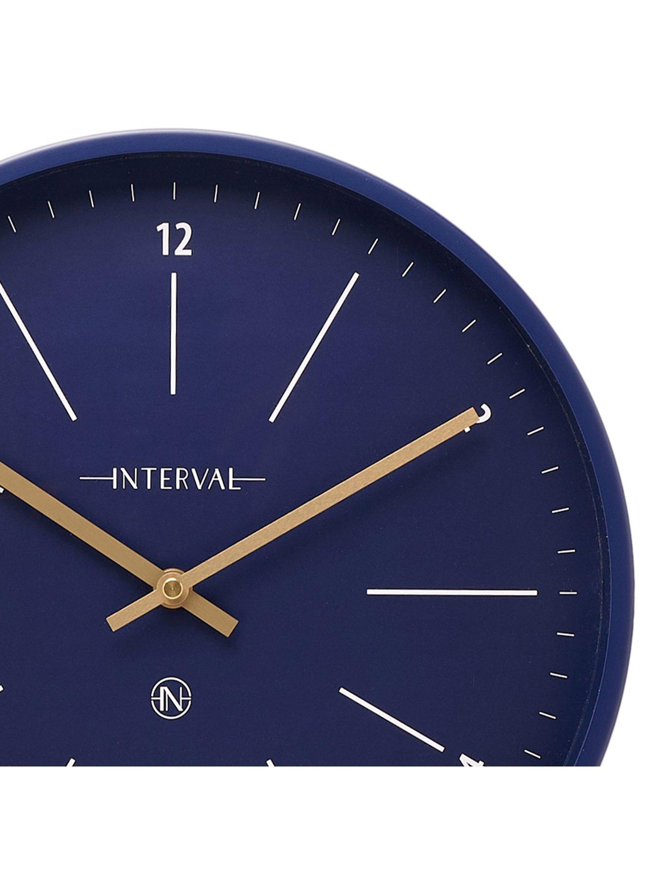  image of interval-navy-metal-wall-clocknbsp