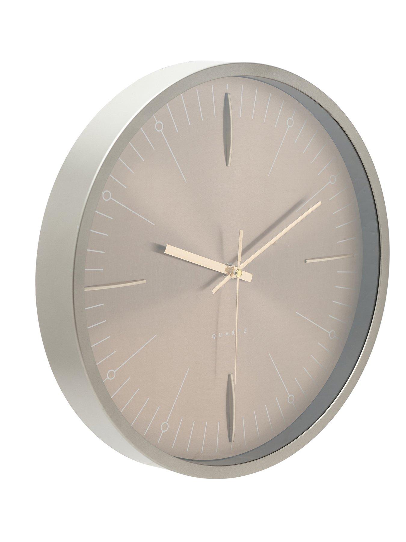  image of interval-bronze-metal-wall-clock-35cm