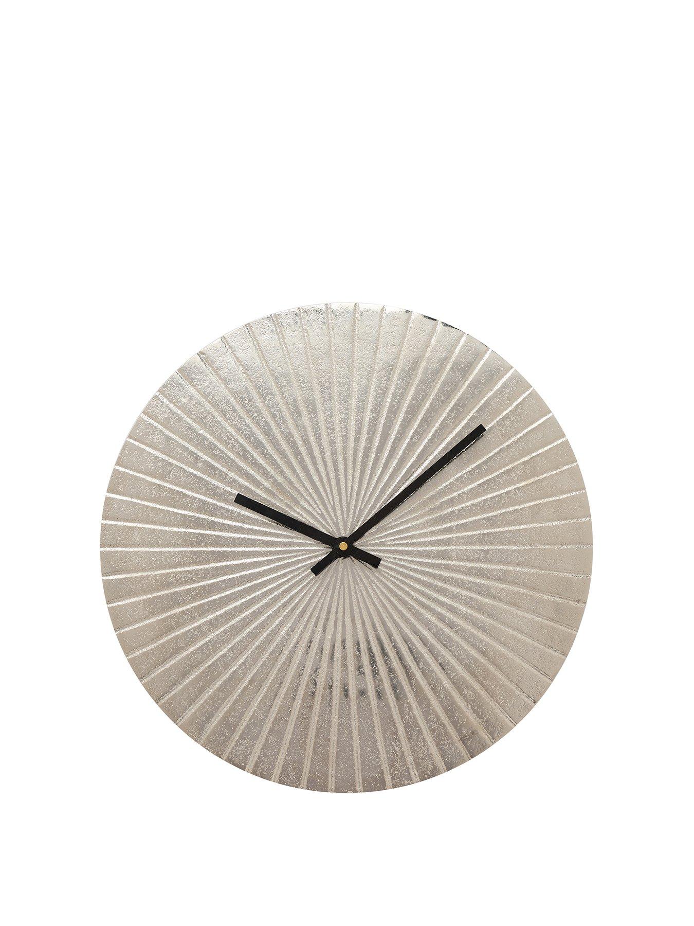  image of interval-silver-metal-wall-clock