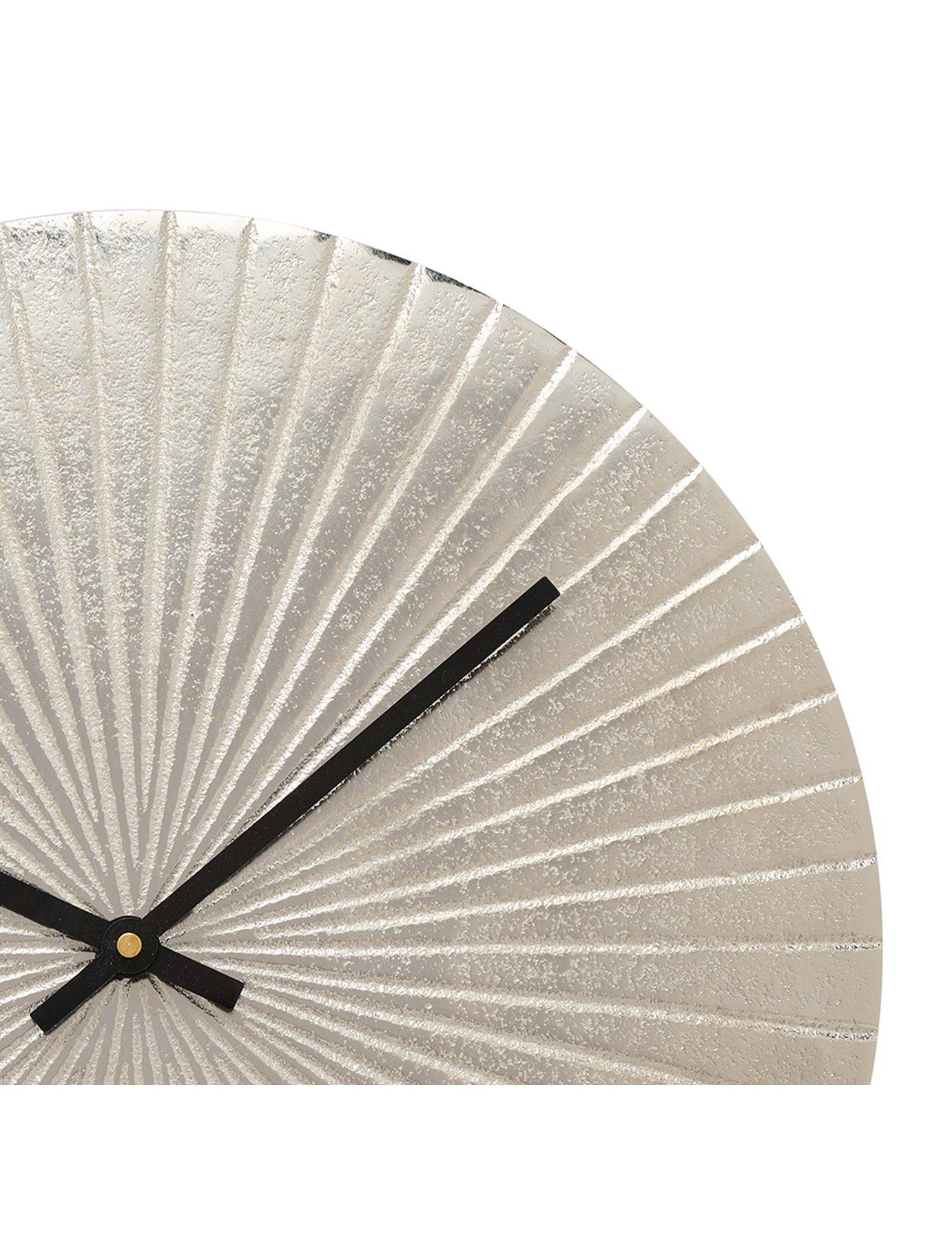  image of interval-silver-metal-wall-clock