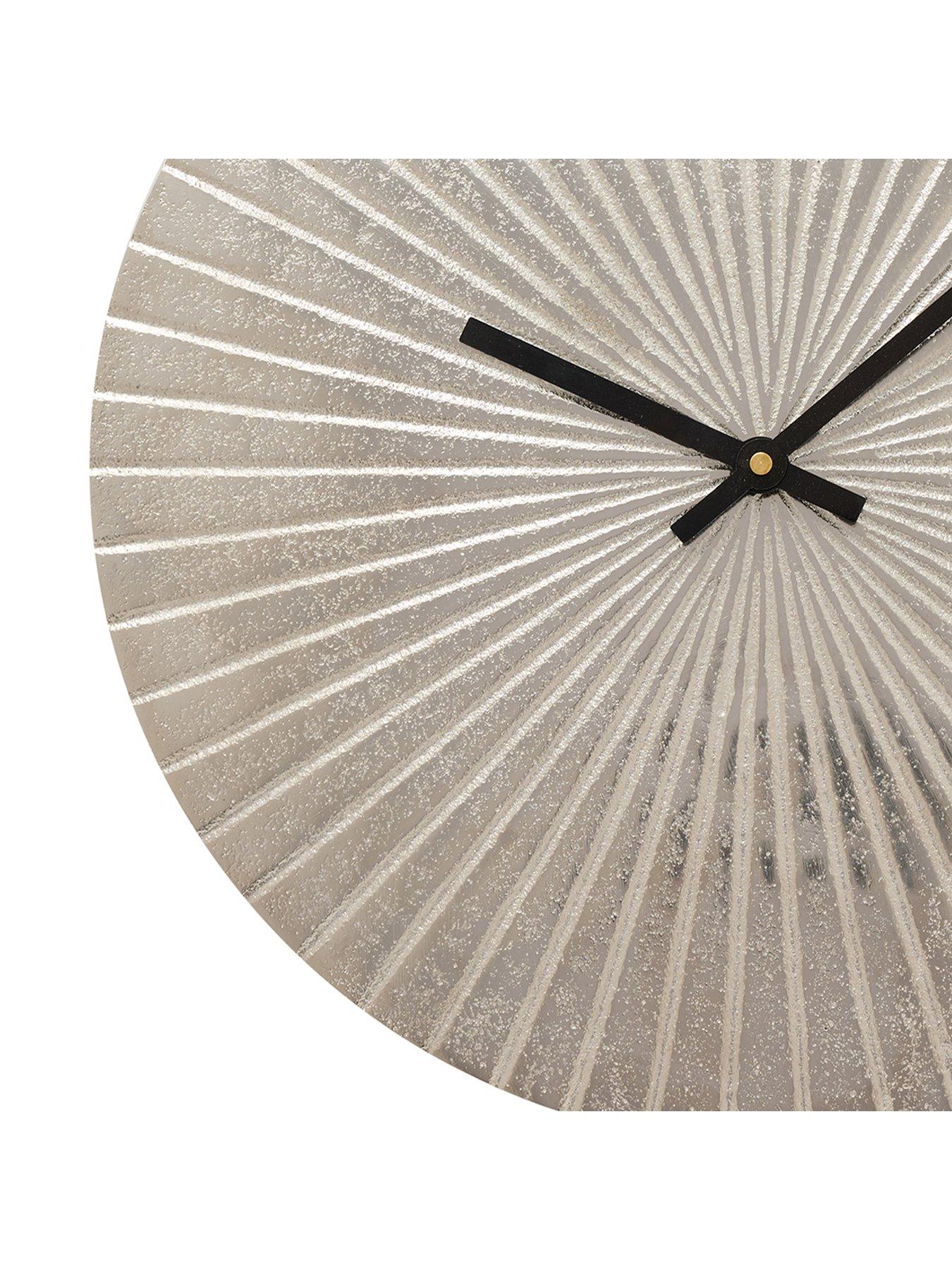  image of interval-silver-metal-wall-clock