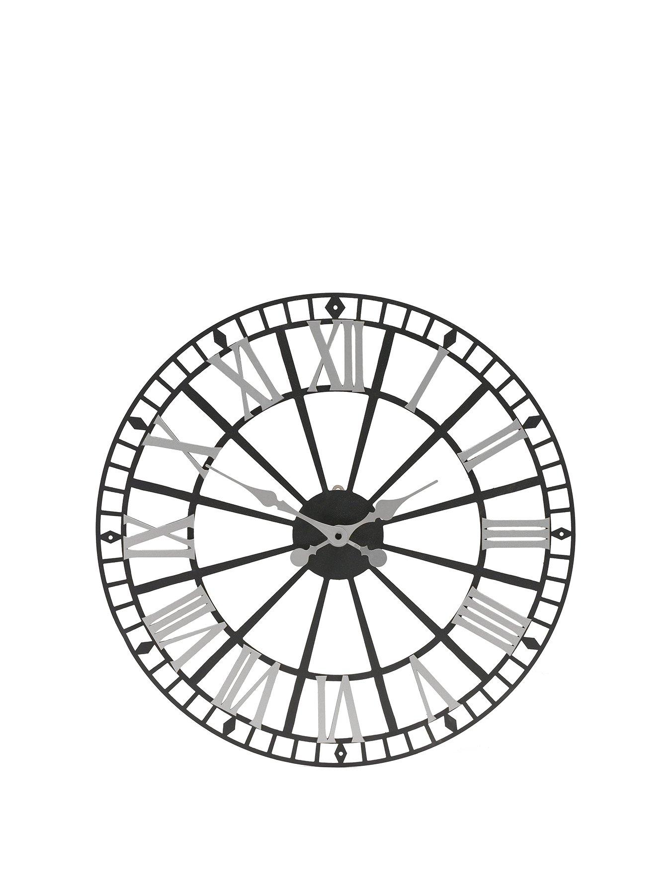 hometime-retro-metal-skeleton-wall-clocknbsp