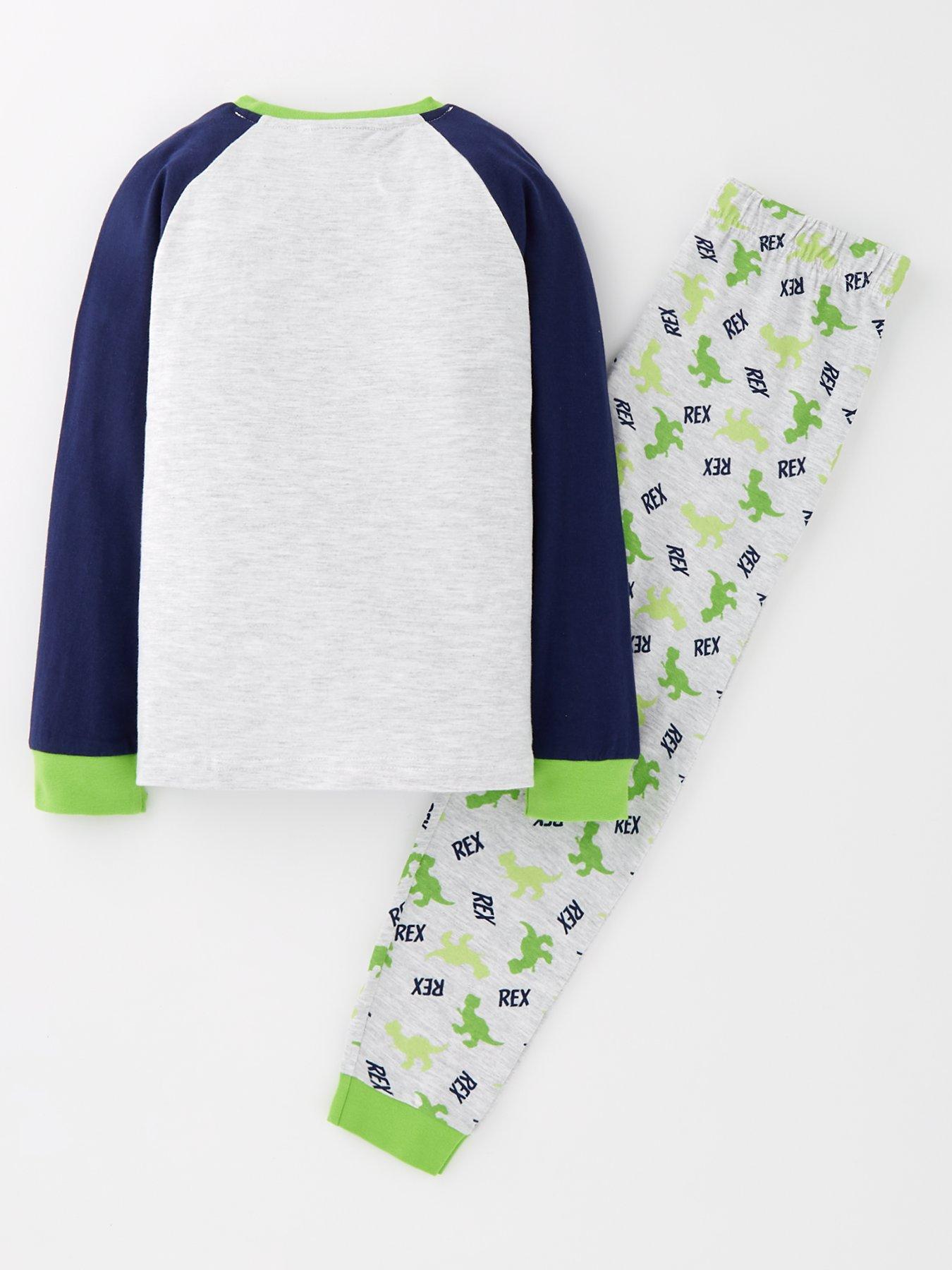  image of disney-pixar-toy-story-rex-raglan-pyjamas-navy