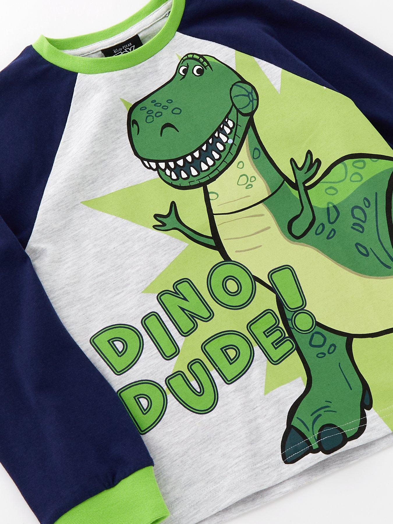  image of disney-pixar-toy-story-rex-raglan-pyjamas-navy