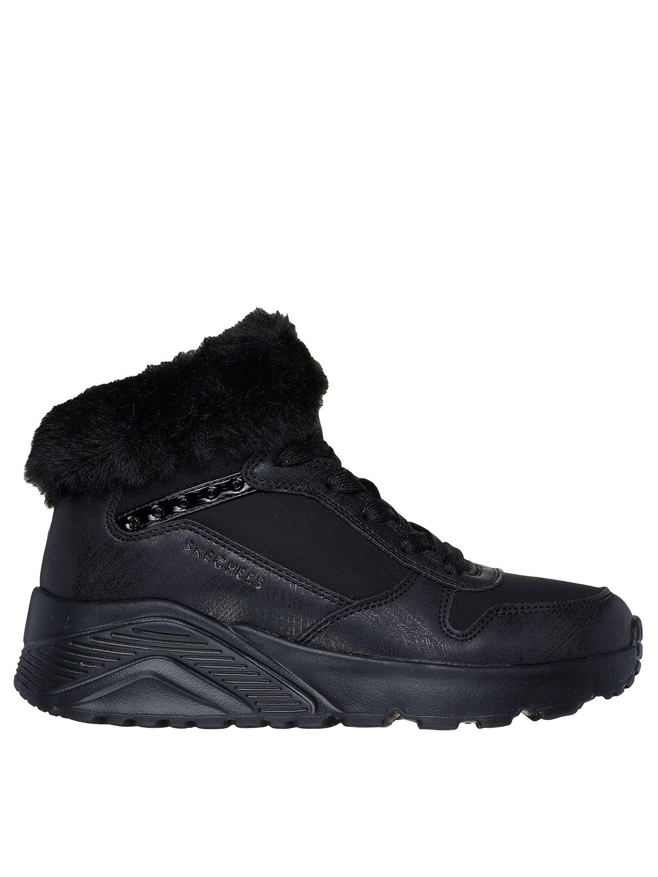 undefined Uno Lite Comfort Collar High Top Trainer - Black