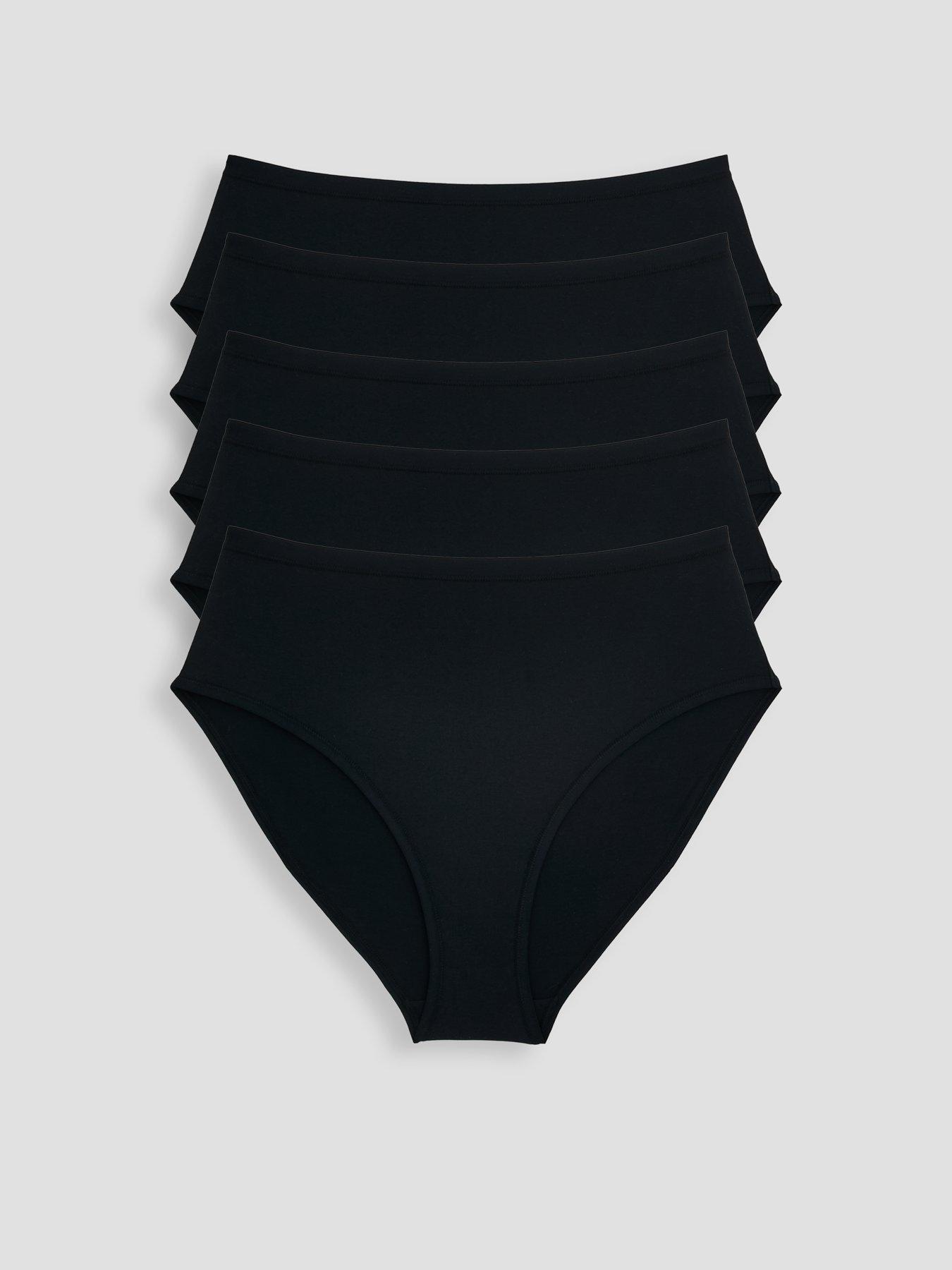 the-very-collection-5-pack-cotton-high-waist-briefs-black
