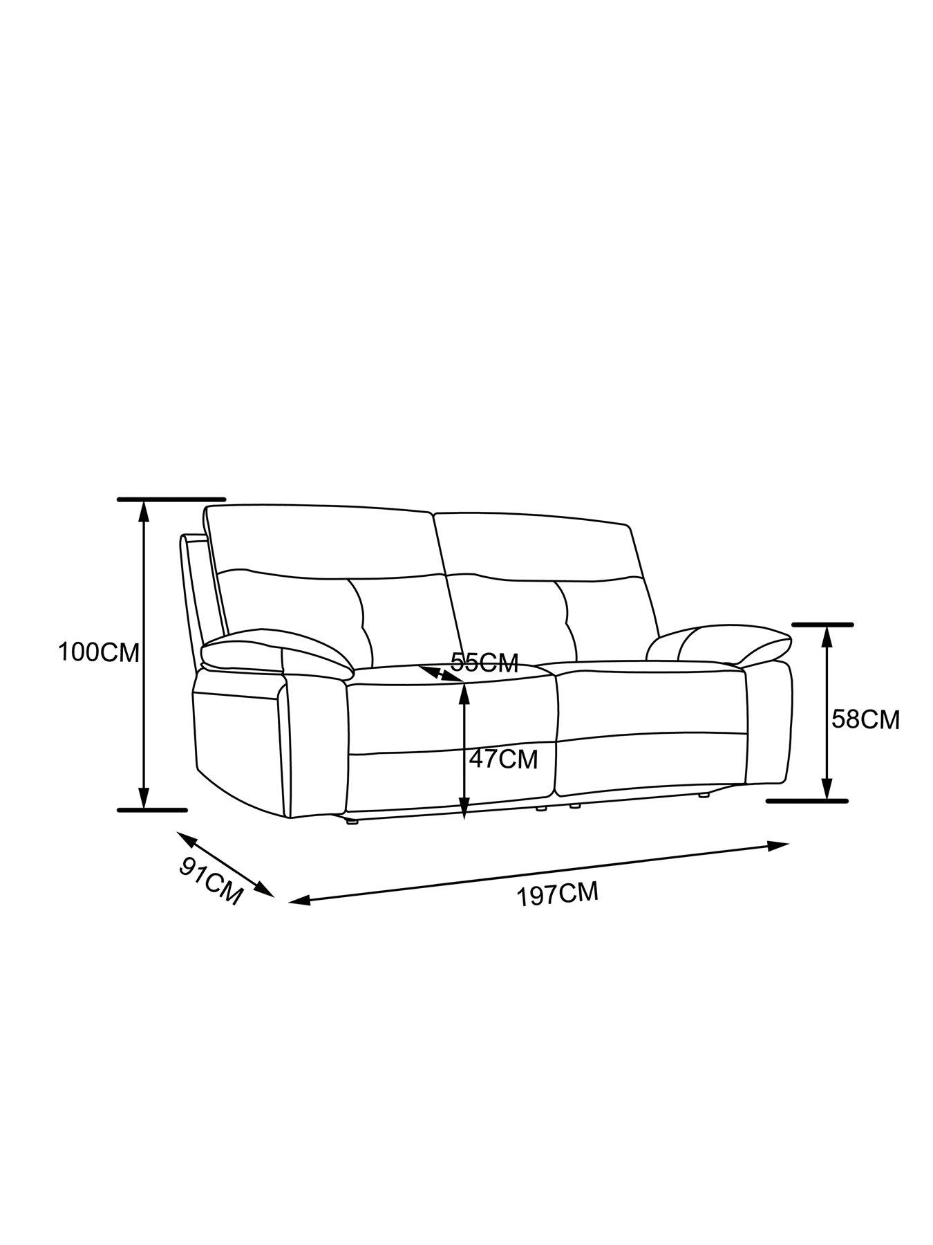 Image 7 of 7 of The Very Collection Ivana 3 Seater Fabric&nbsp;Power Recliner Sofa with USB Charging and Storage - FSC&reg; Certified