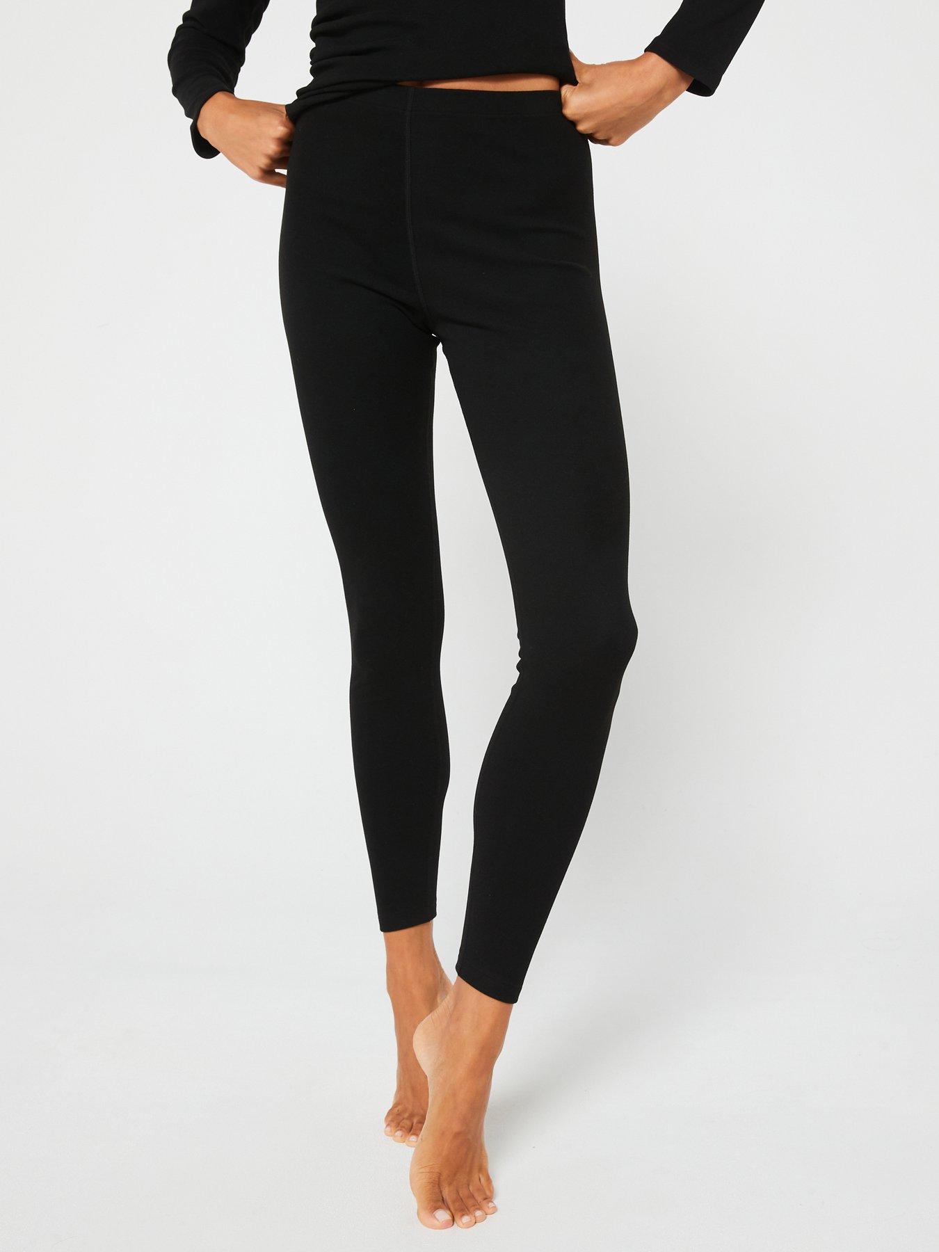  image of everyday-fleece-lined-thermal-leggings-black
