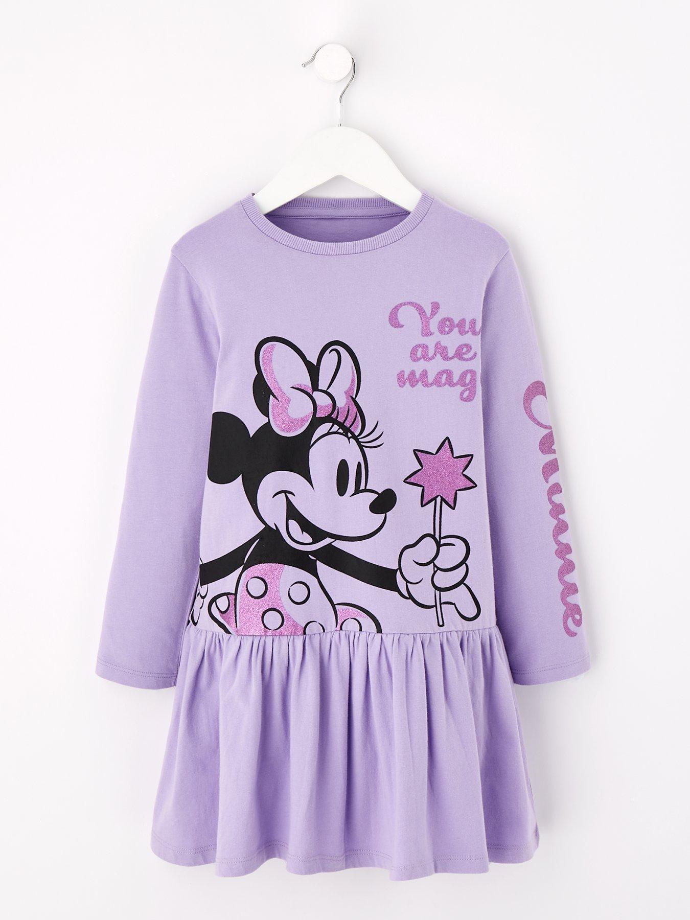 Disney Minnie Mouse Skater Long Sleeve Dress littlewoods