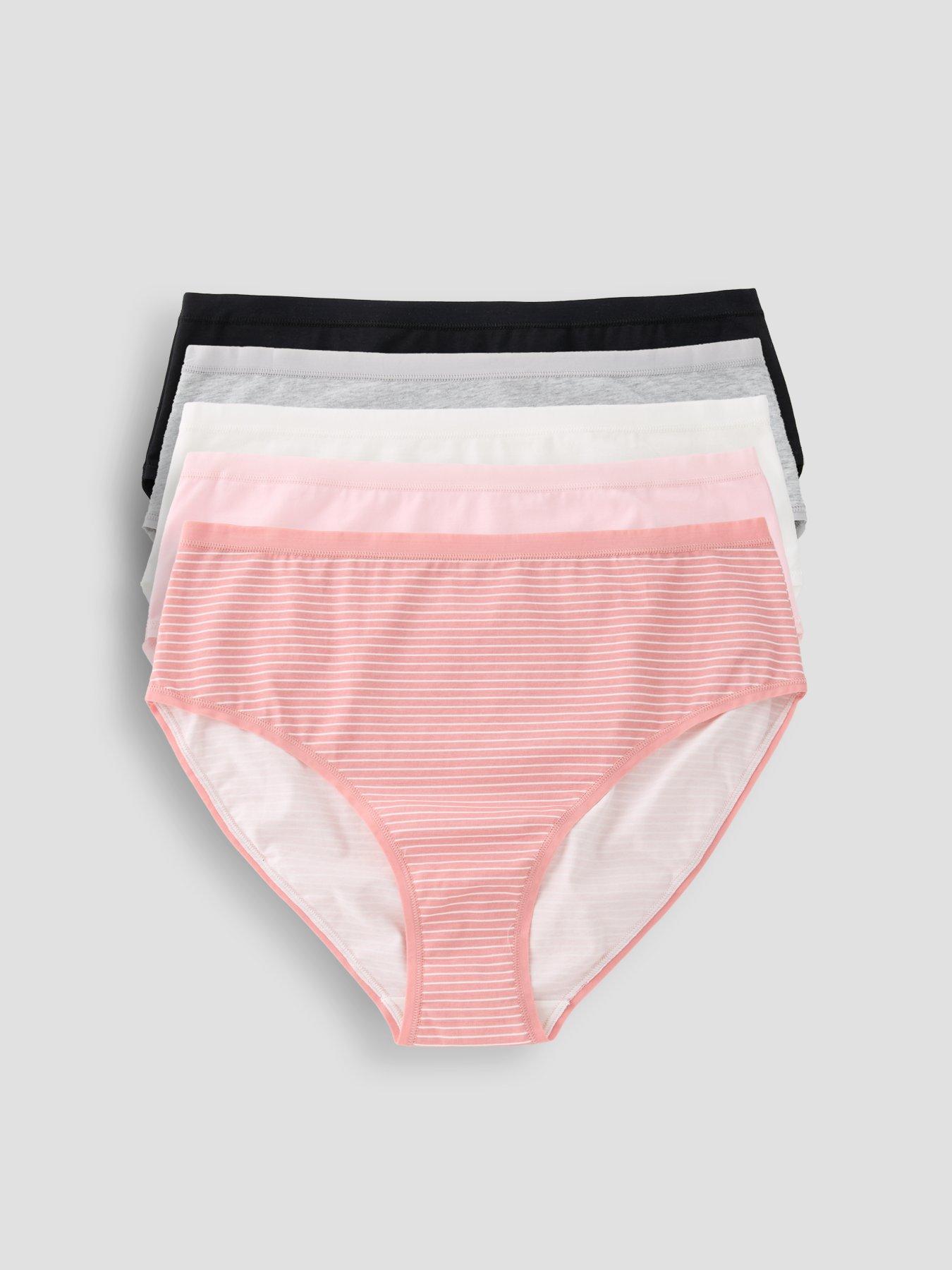 the-very-collection-5-pack-cotton-plain-and-printed-full-high-waisted-briefs