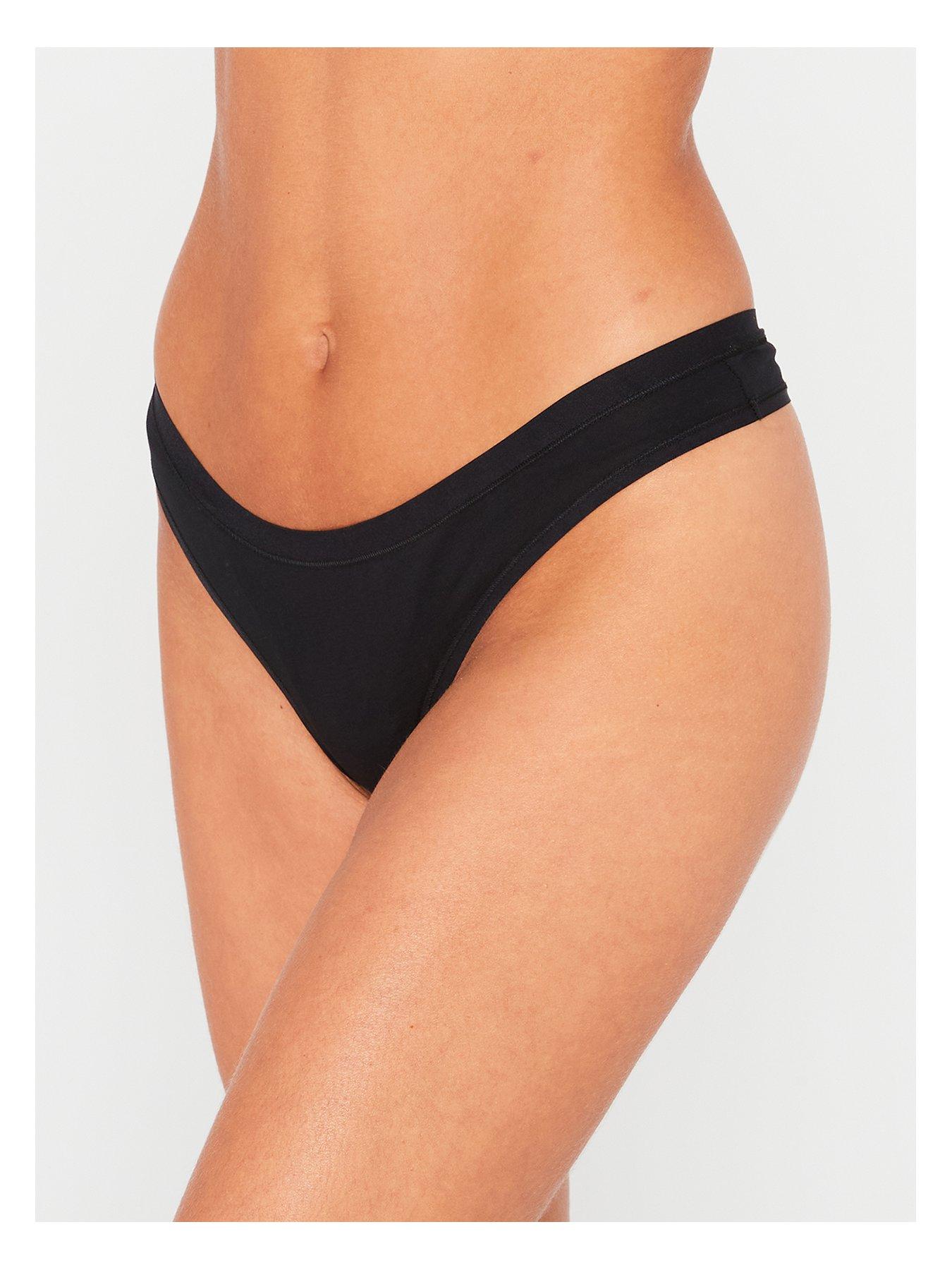Image 2 of 4 of Everyday 5pk Plain Cotton Thongs