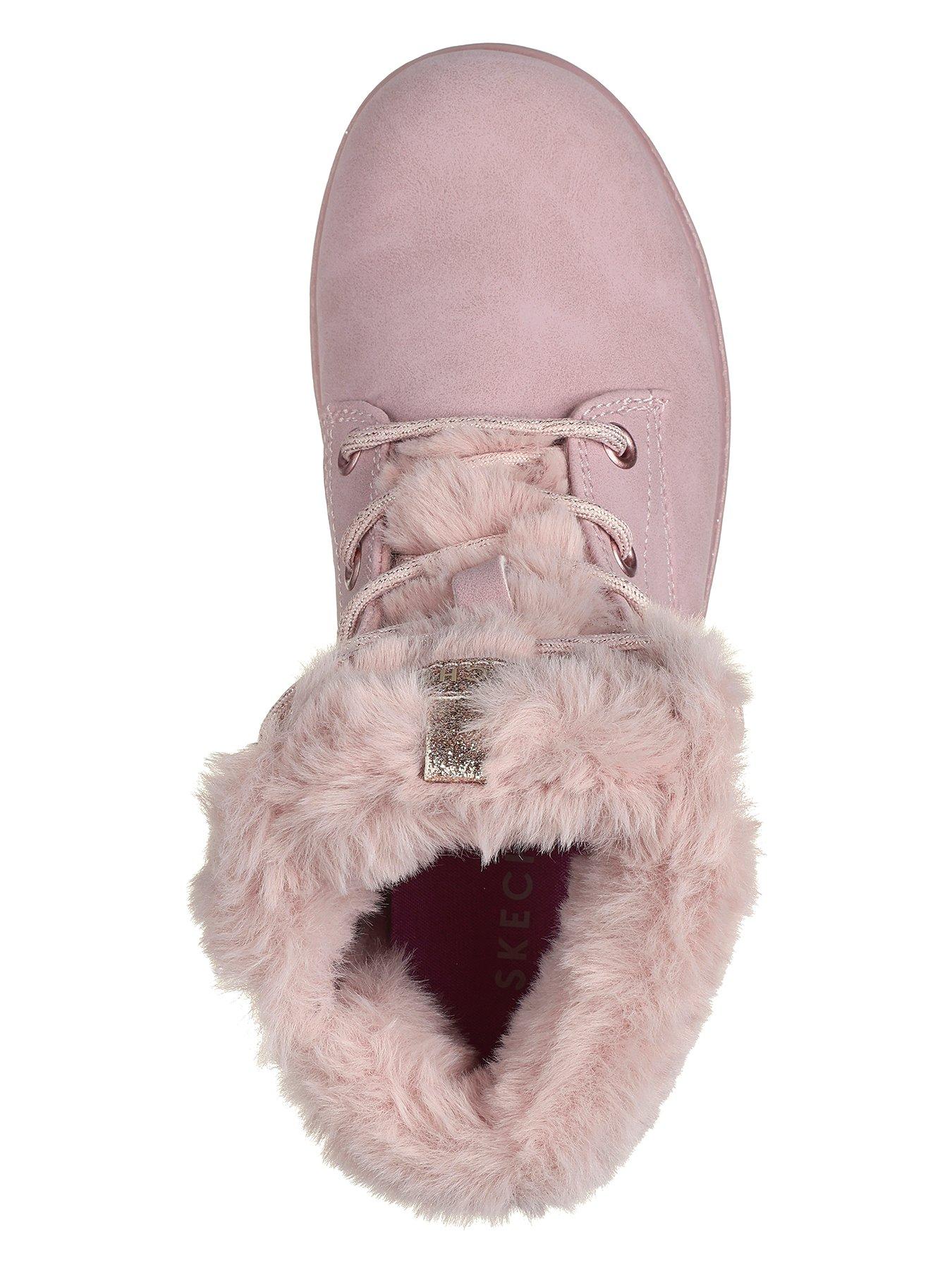 Pink skechers boots online