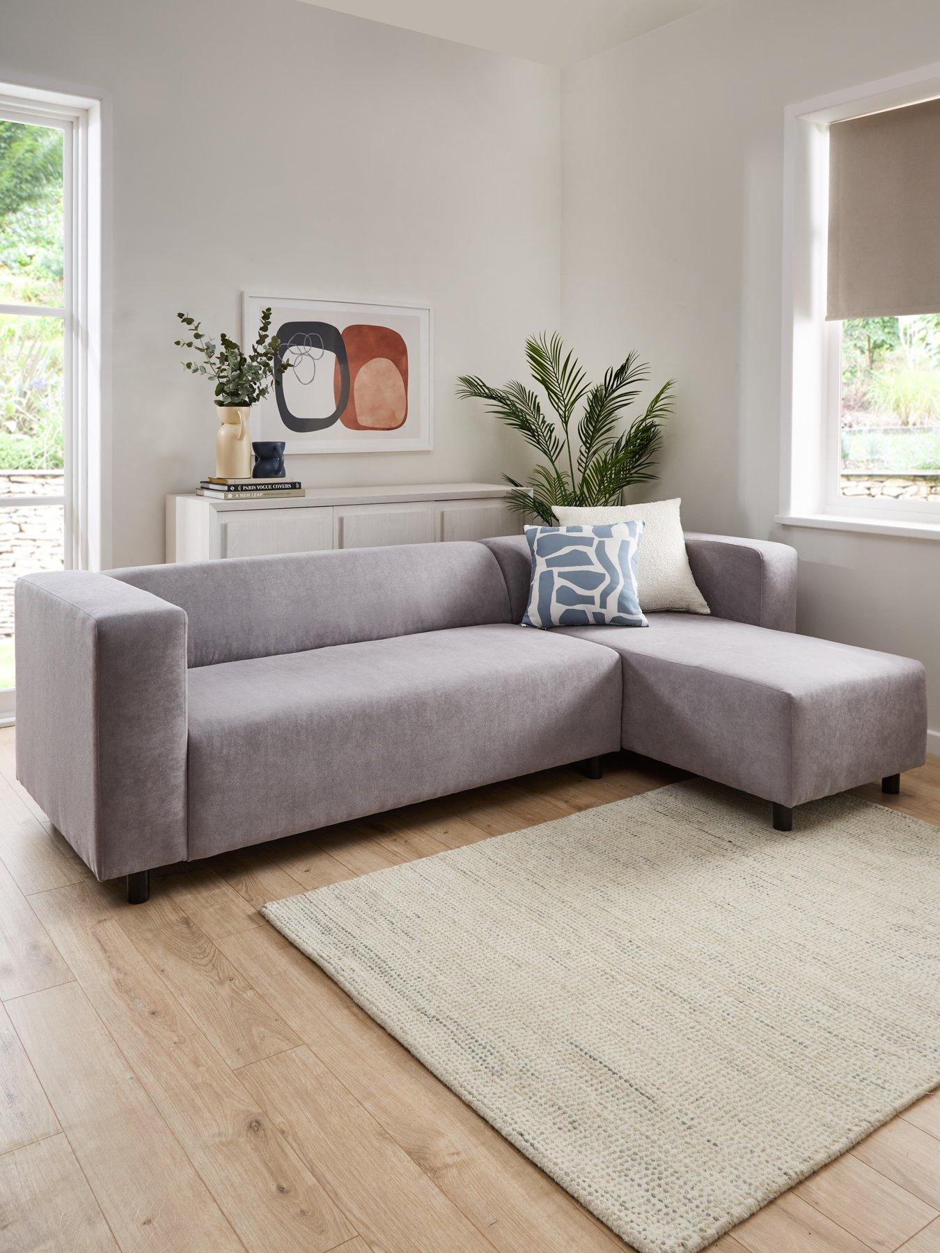 Very Home Clarke Right Hand Fabric Corner Chaise