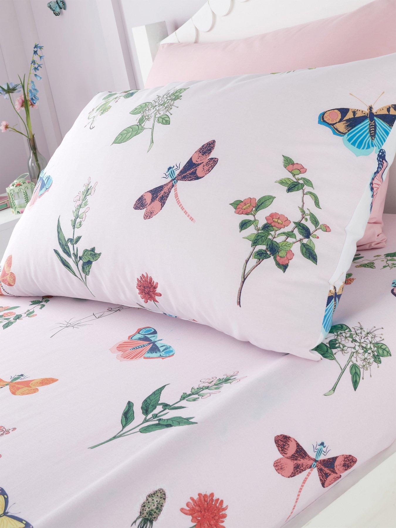 RHS Butterfly Garden Fitted Sheet - Multi