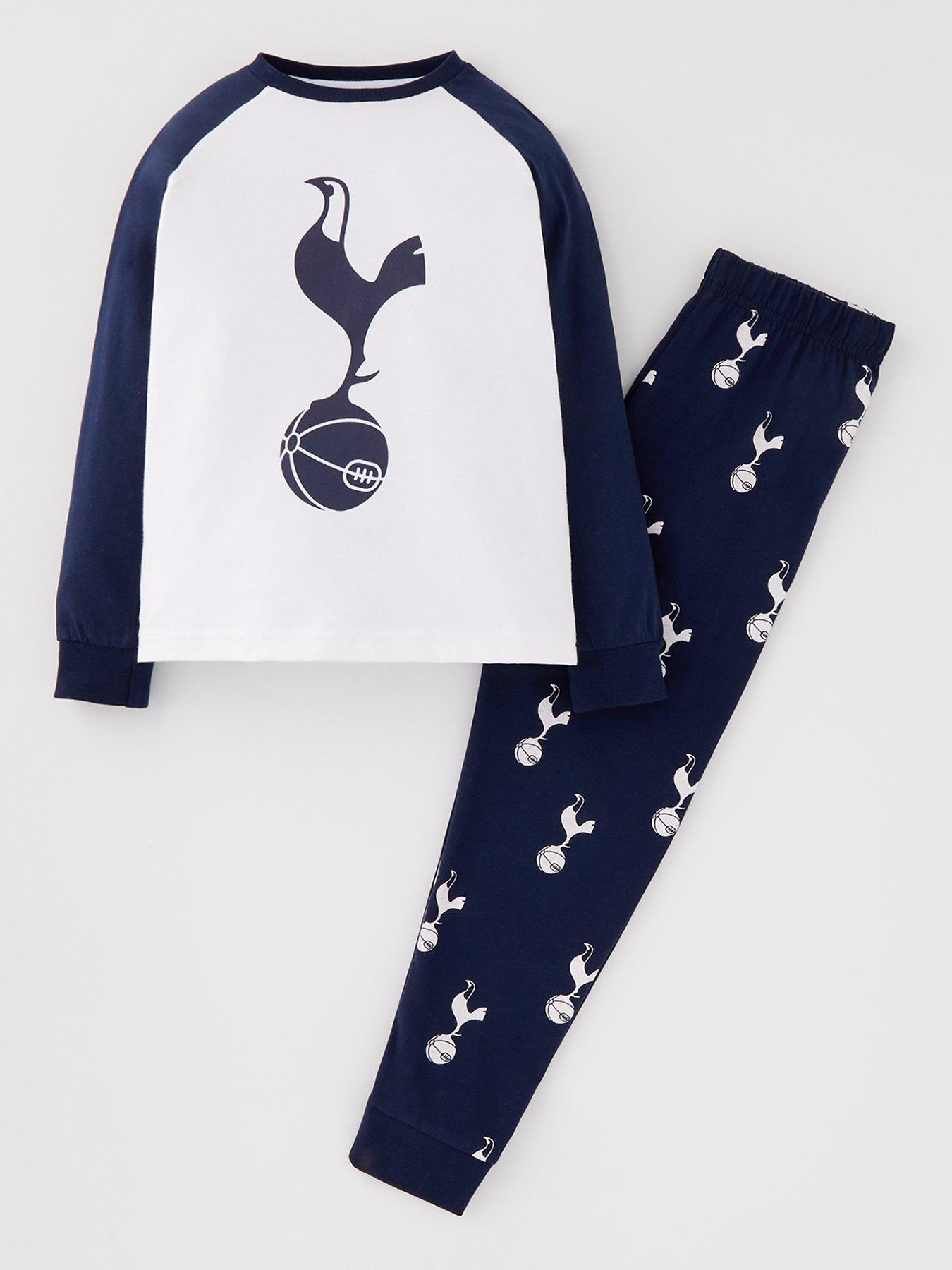 Tottenham Hotspur Football Raglan Long Sleeve Pyjamas Navy