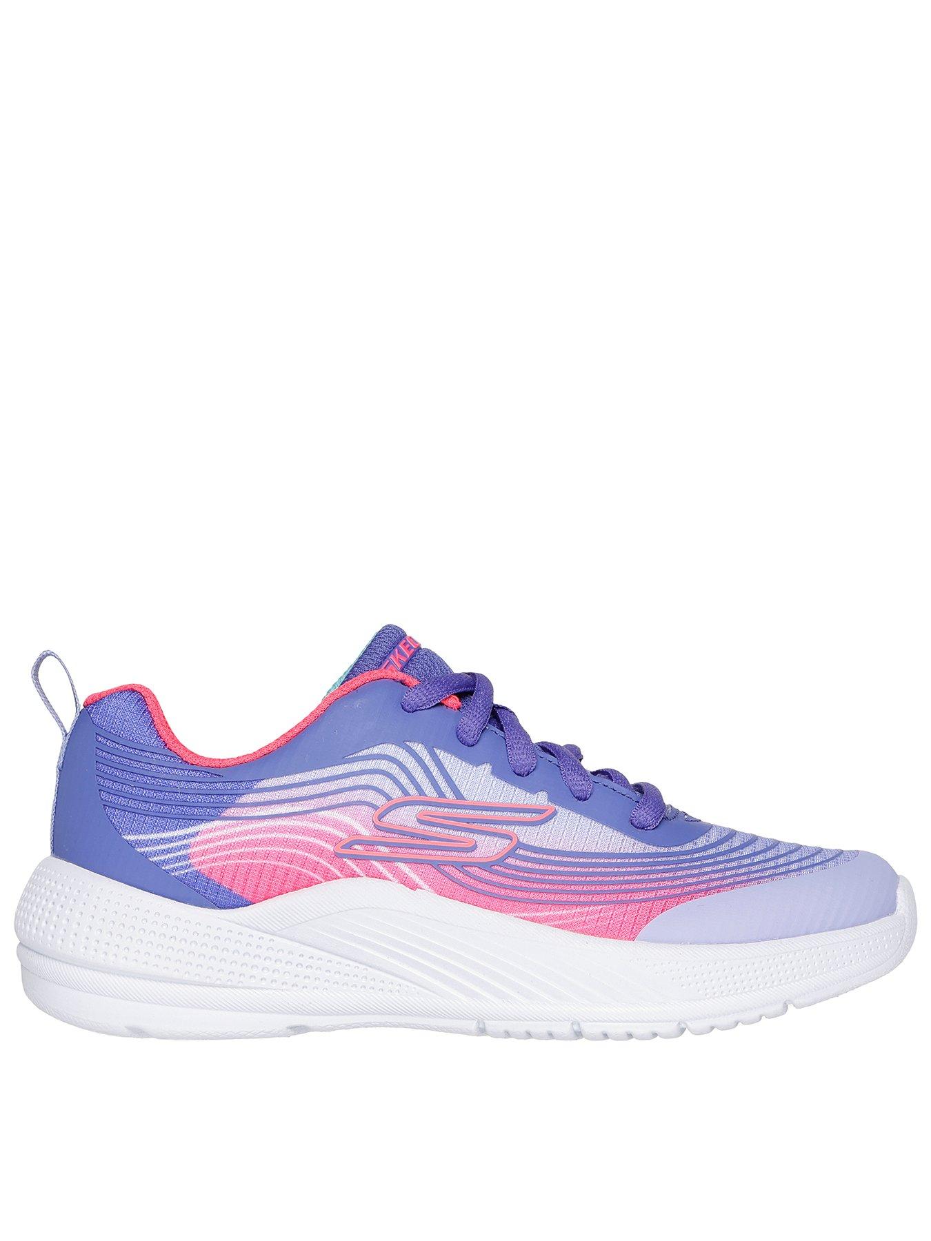 undefined Girls Microspec Advance Ombre 3D Print Trainer - Purple