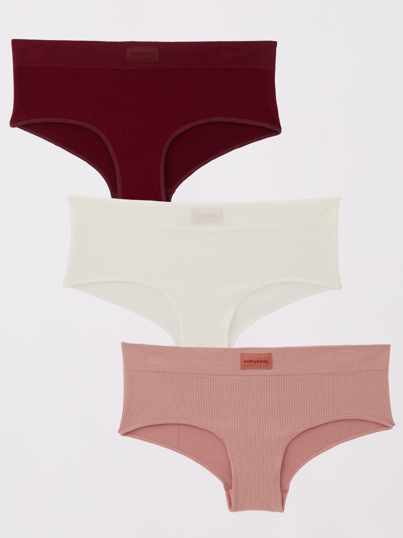 undefined 3 Pk Seamless Hipster Briefs - Multi