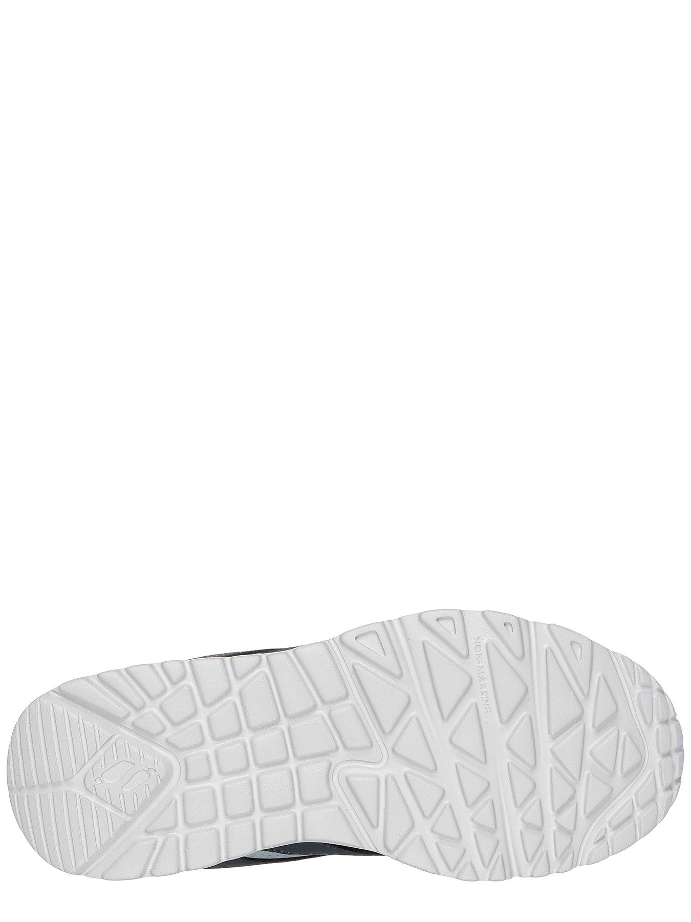  image of skechers-uno-lite-lace-up-trainer-grey