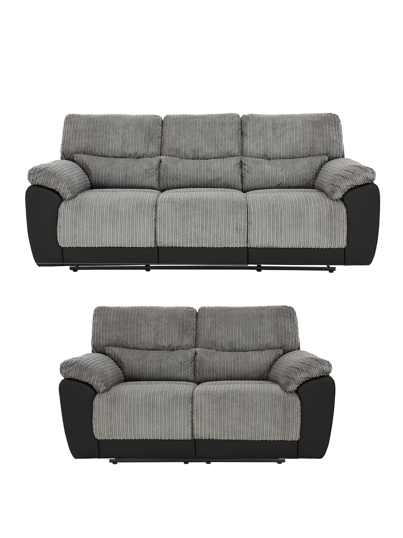 very-home-sienna-3-2-seater-fabric-recliner-sofa