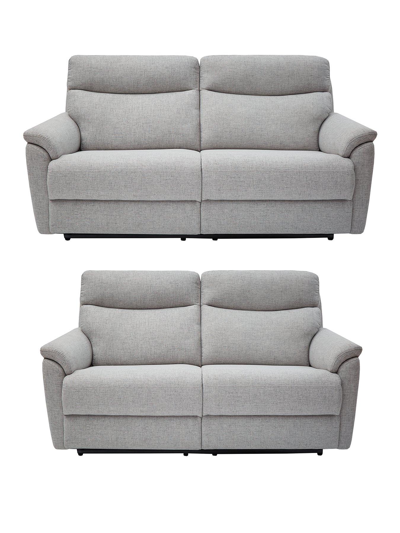 Very Home Linea 3 + 2 Seater Fabric Manual Recliner