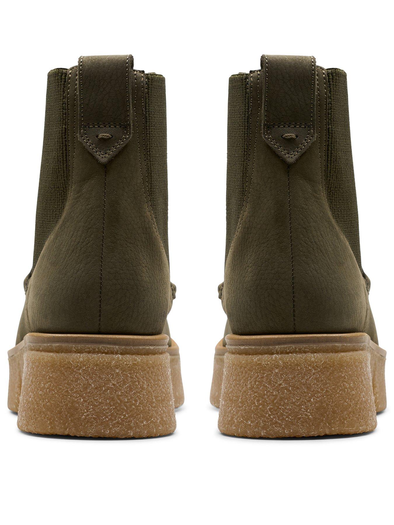  image of clarks-linoso-top-ankle-boot-dark-green