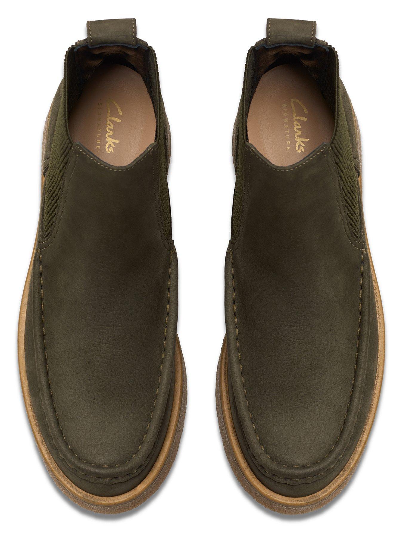  image of clarks-linoso-top-ankle-boot-dark-green