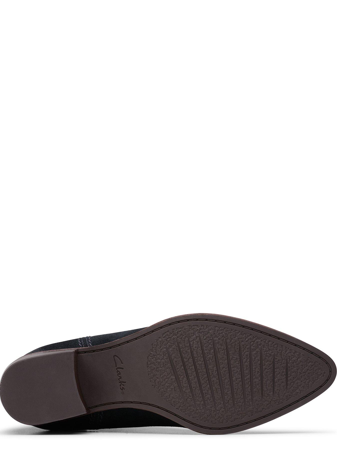  image of clarks-morzine-top-suede-ankle-boot-black