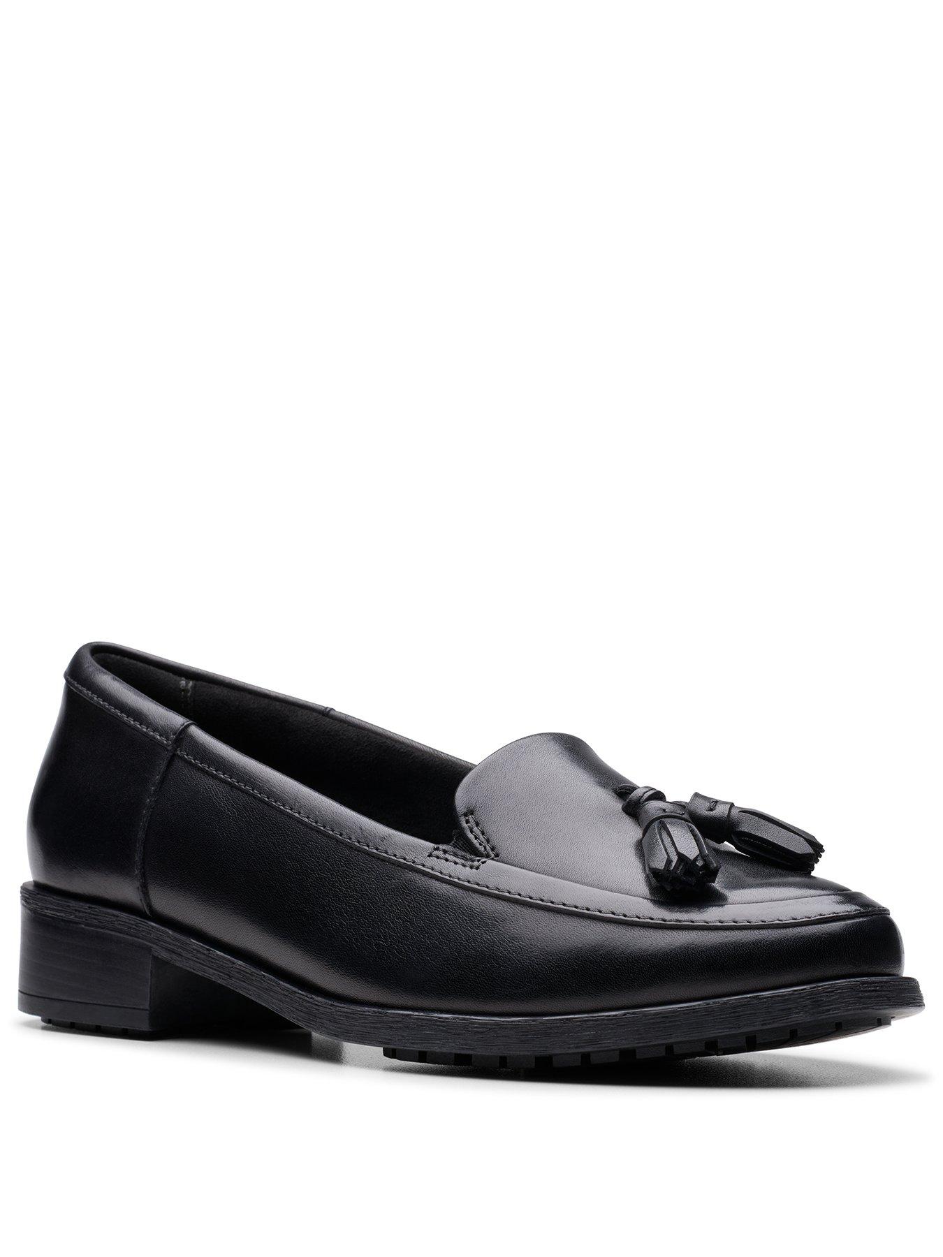  image of clarks-havisham-edge-loafer-black-leather