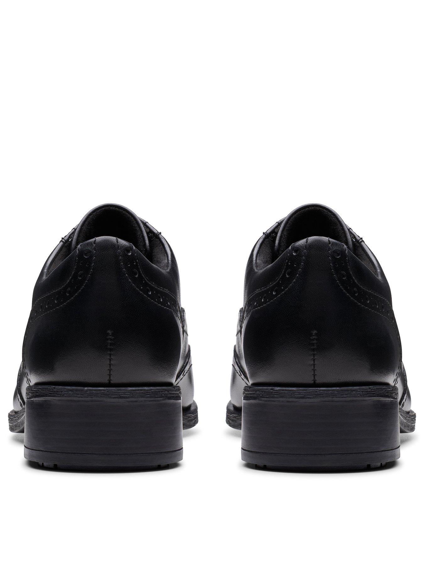  image of clarks-havisham-oak-brogue-black-leather