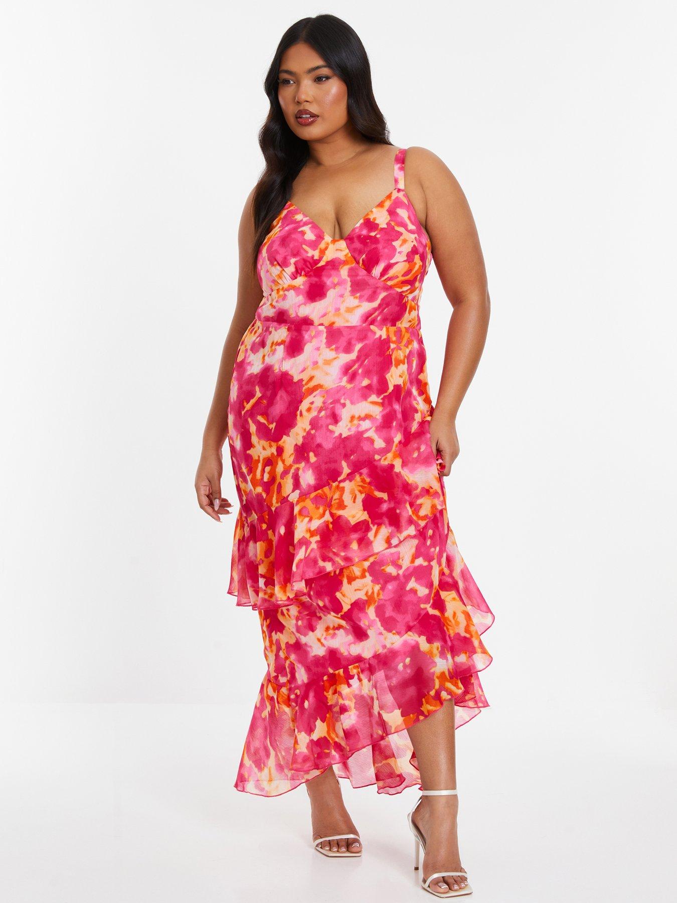 Pink Dresses At Quiz Debenhams Dresses *Quiz Pink Mesh Embellished
