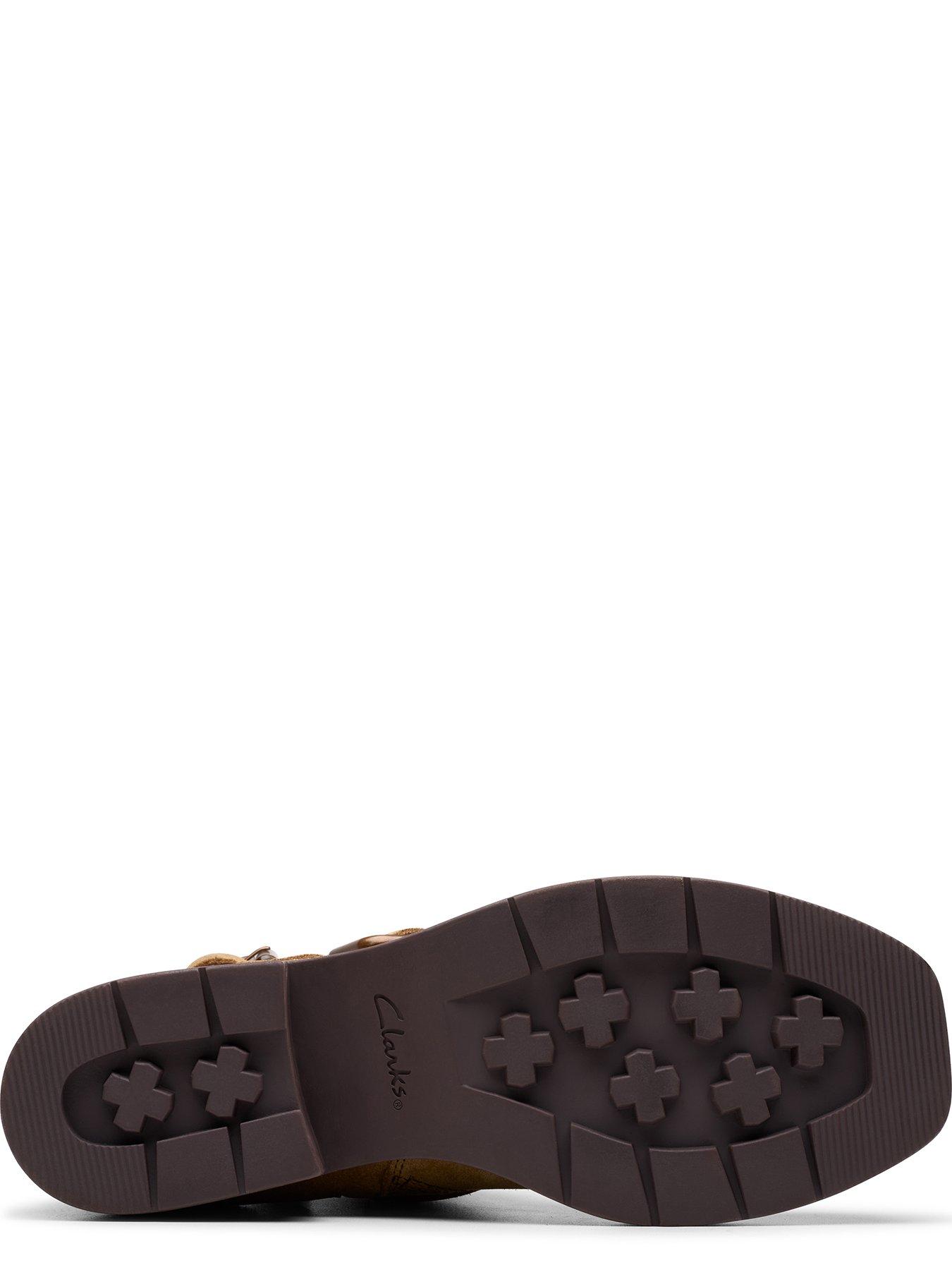  image of clarks-rebelle-buckle-suede-ankle-boot