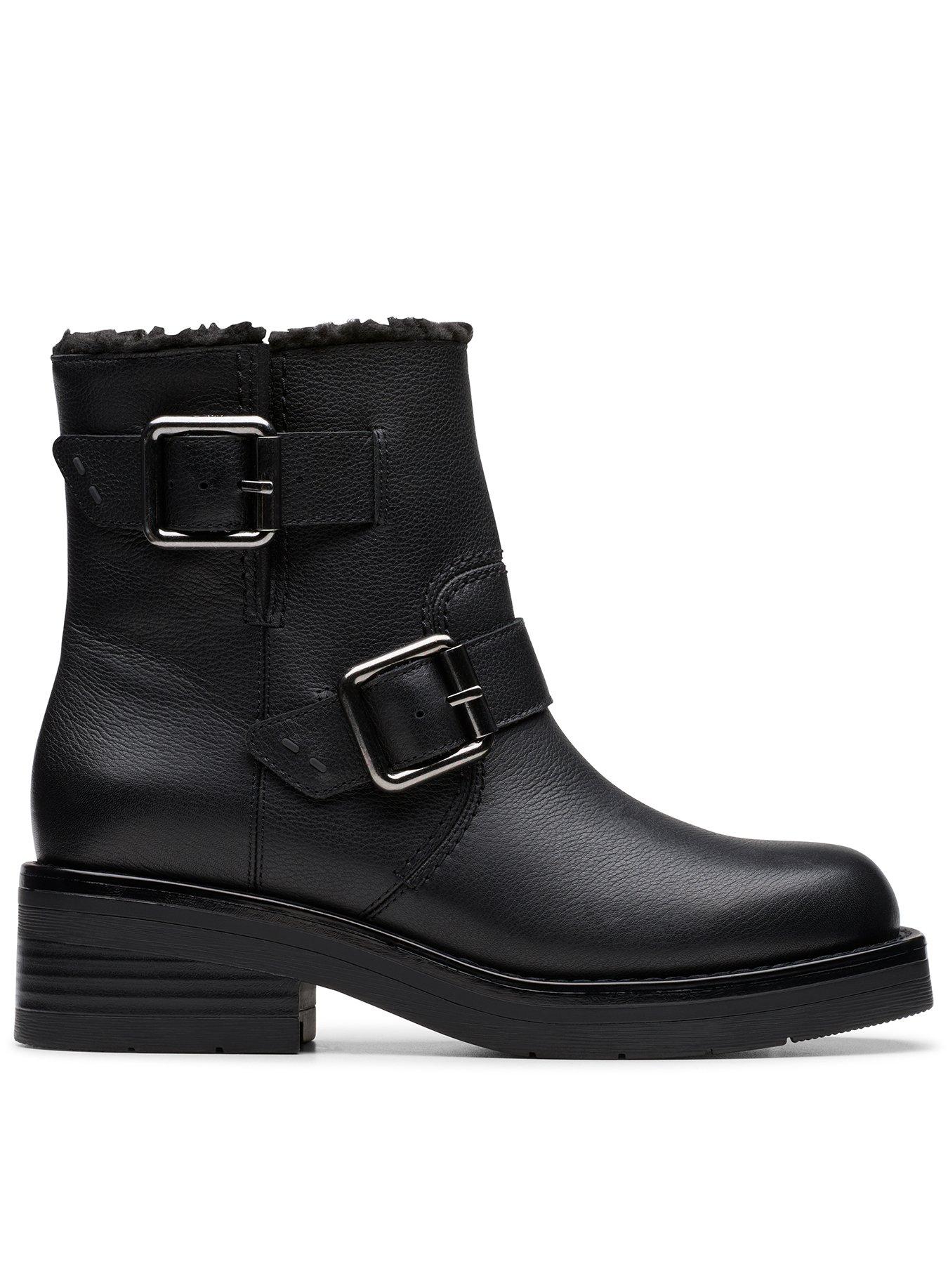 Rebelle Buckle Leather Ankle Boot