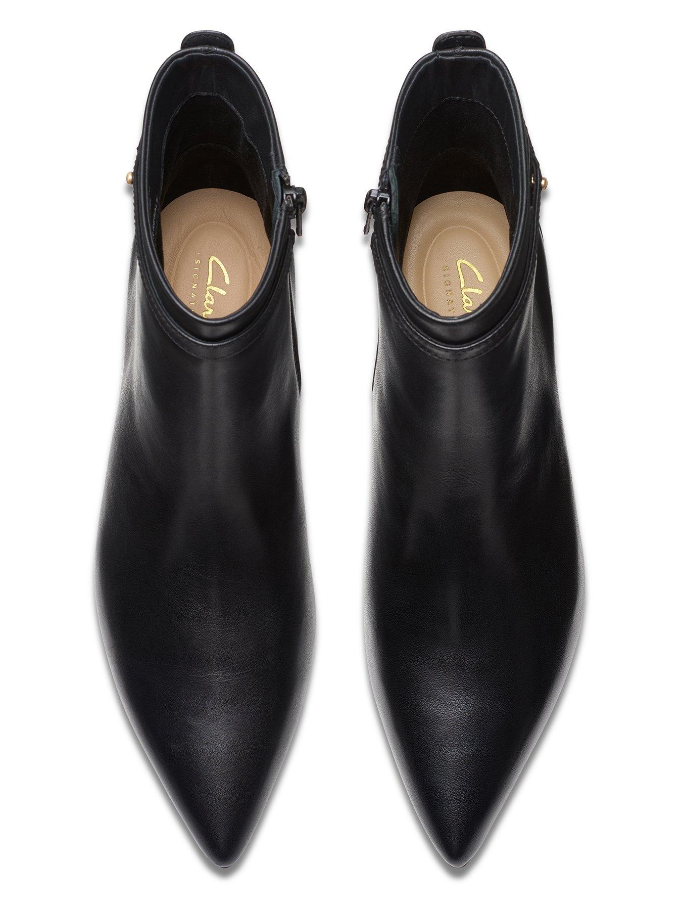  image of clarks-adela-up-leather-ankle-boot