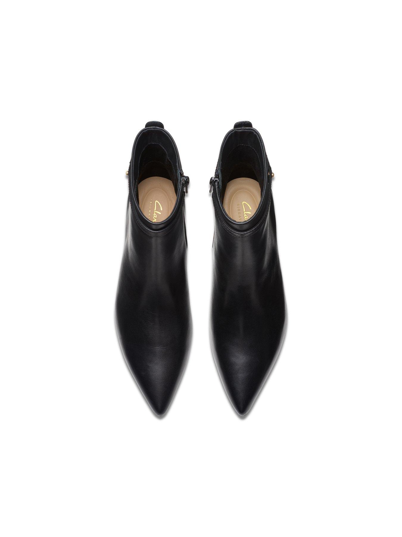  image of clarks-adela-up-leather-ankle-boot
