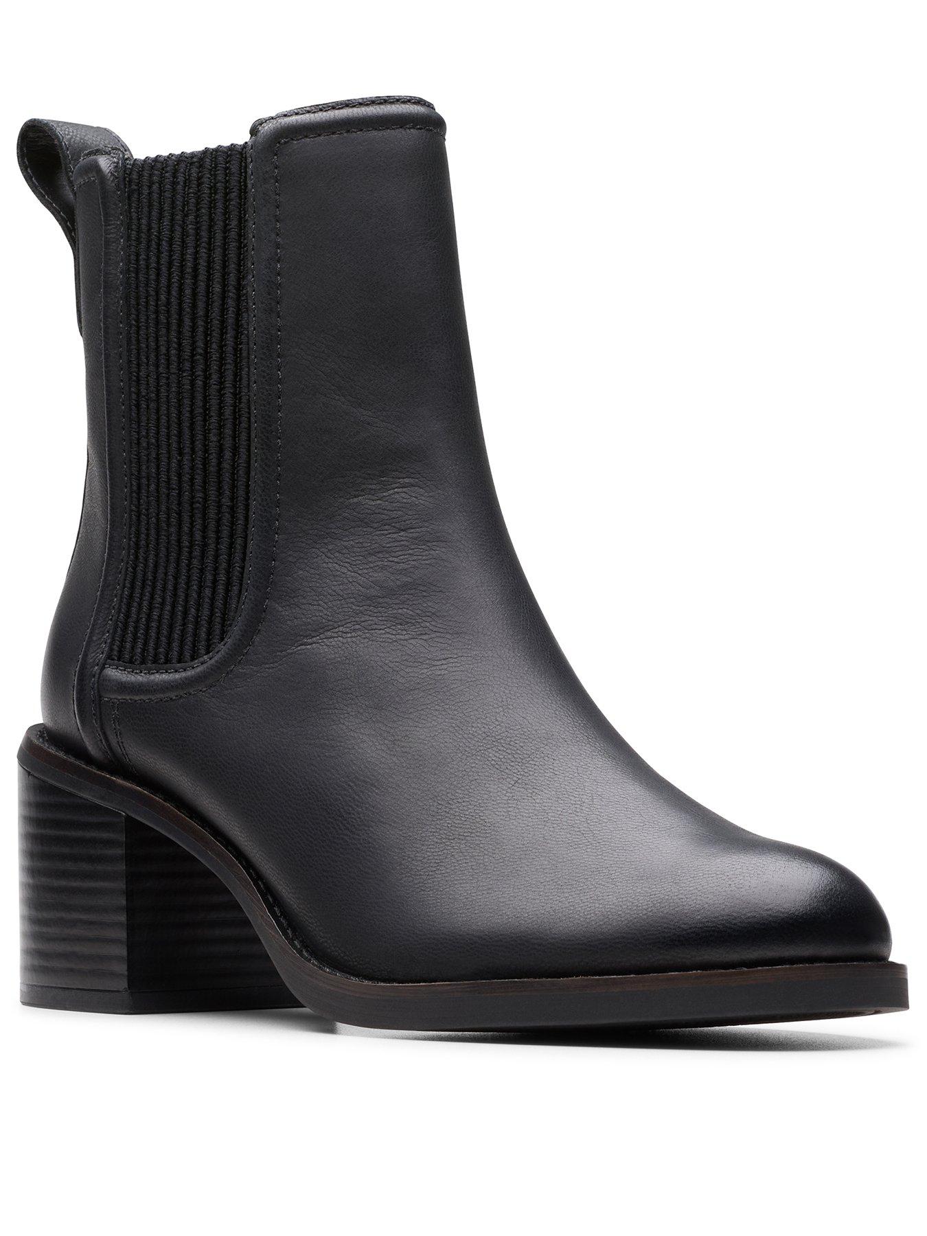  image of clarks-chamberly-top-leather-ankle-boot
