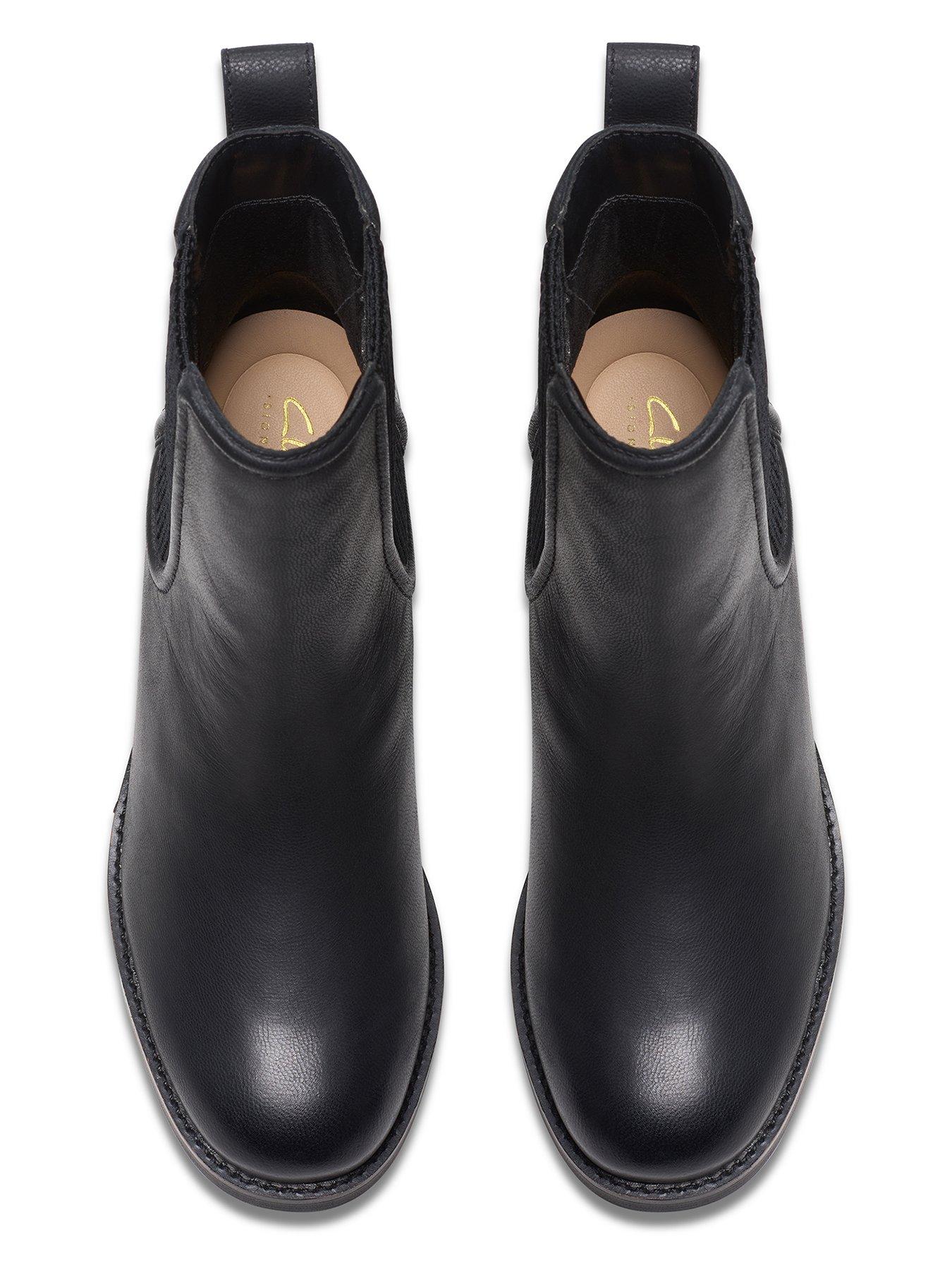  image of clarks-chamberly-top-leather-ankle-boot