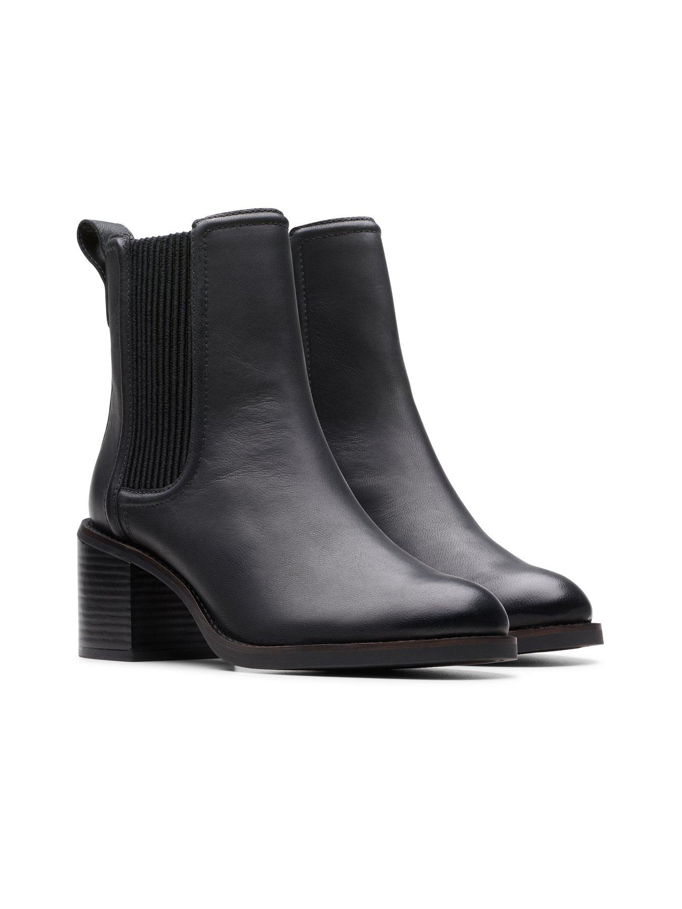  image of clarks-chamberly-top-leather-ankle-boot