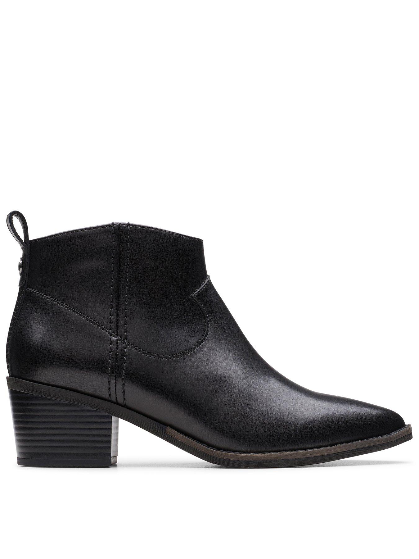 undefined Morzine Sky Leather Ankle Boot