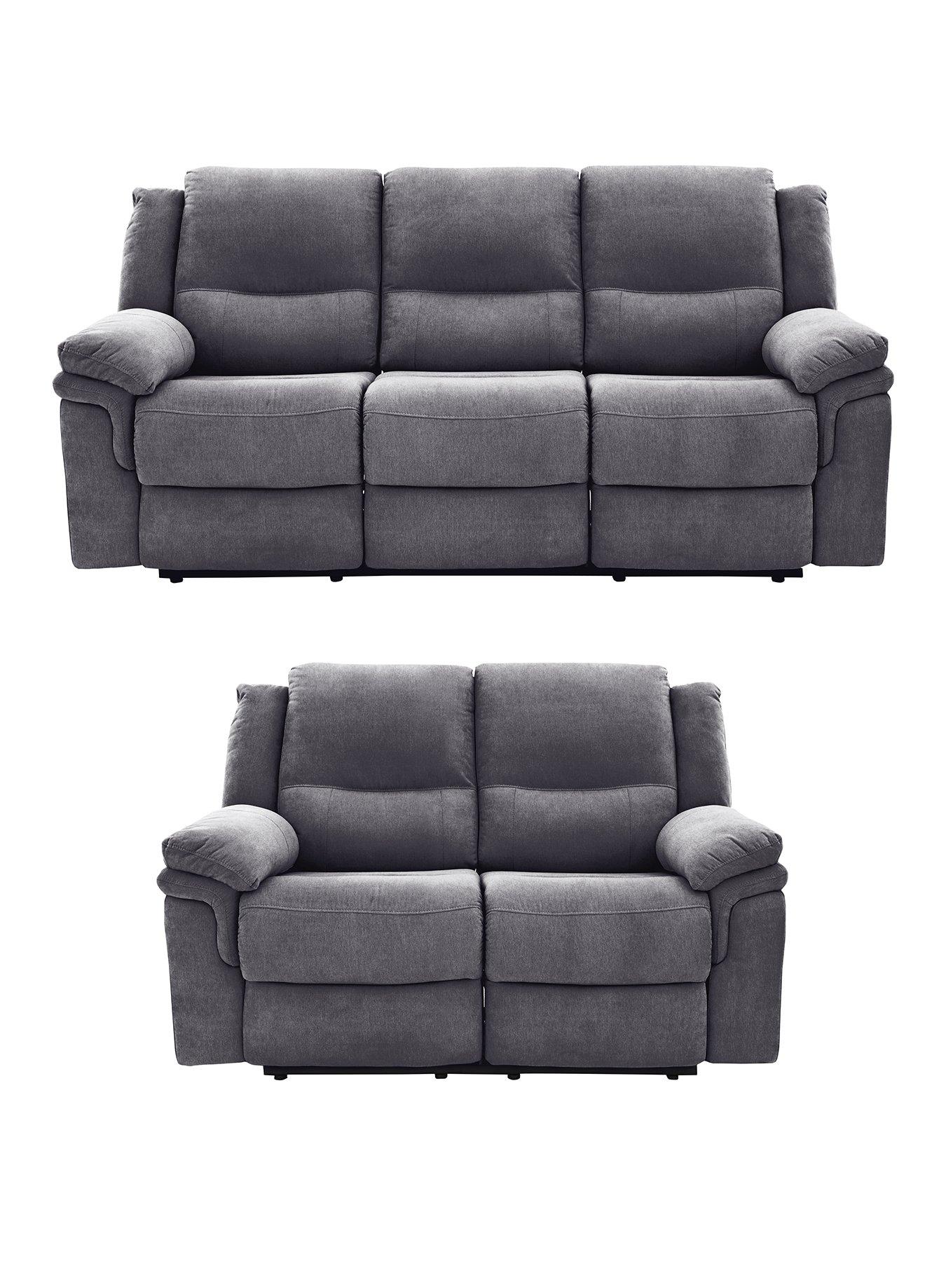 Image 1 of 2 of Very Home Albion Fabric 3 + 2 Seater Manual Recliner Sofa