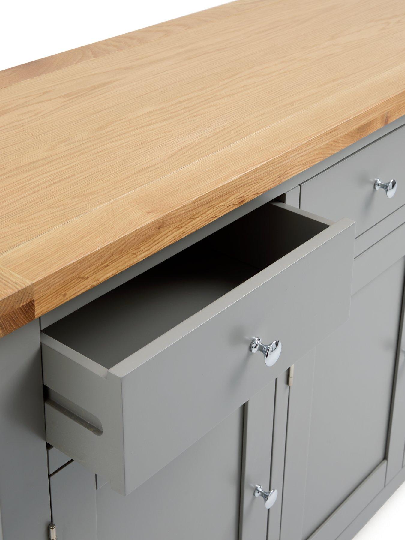  image of very-home-hamilton-ready-assembled-3-door-3-drawer-sideboard-darknbspgreyoak-contains-solid-wood