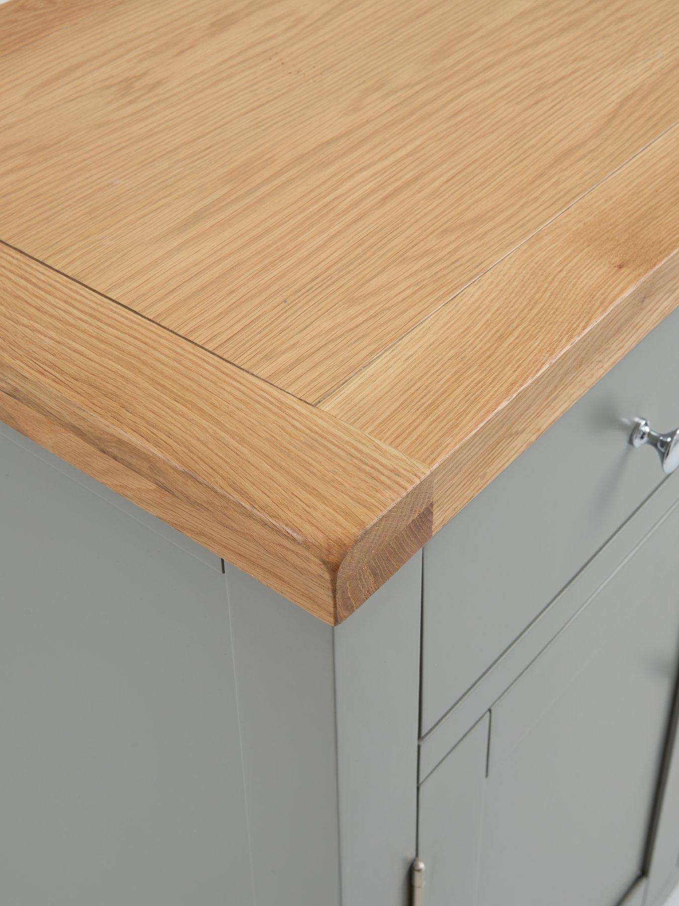  image of very-home-hamilton-ready-assembled-3-door-3-drawer-sideboard-darknbspgreyoak-contains-solid-wood