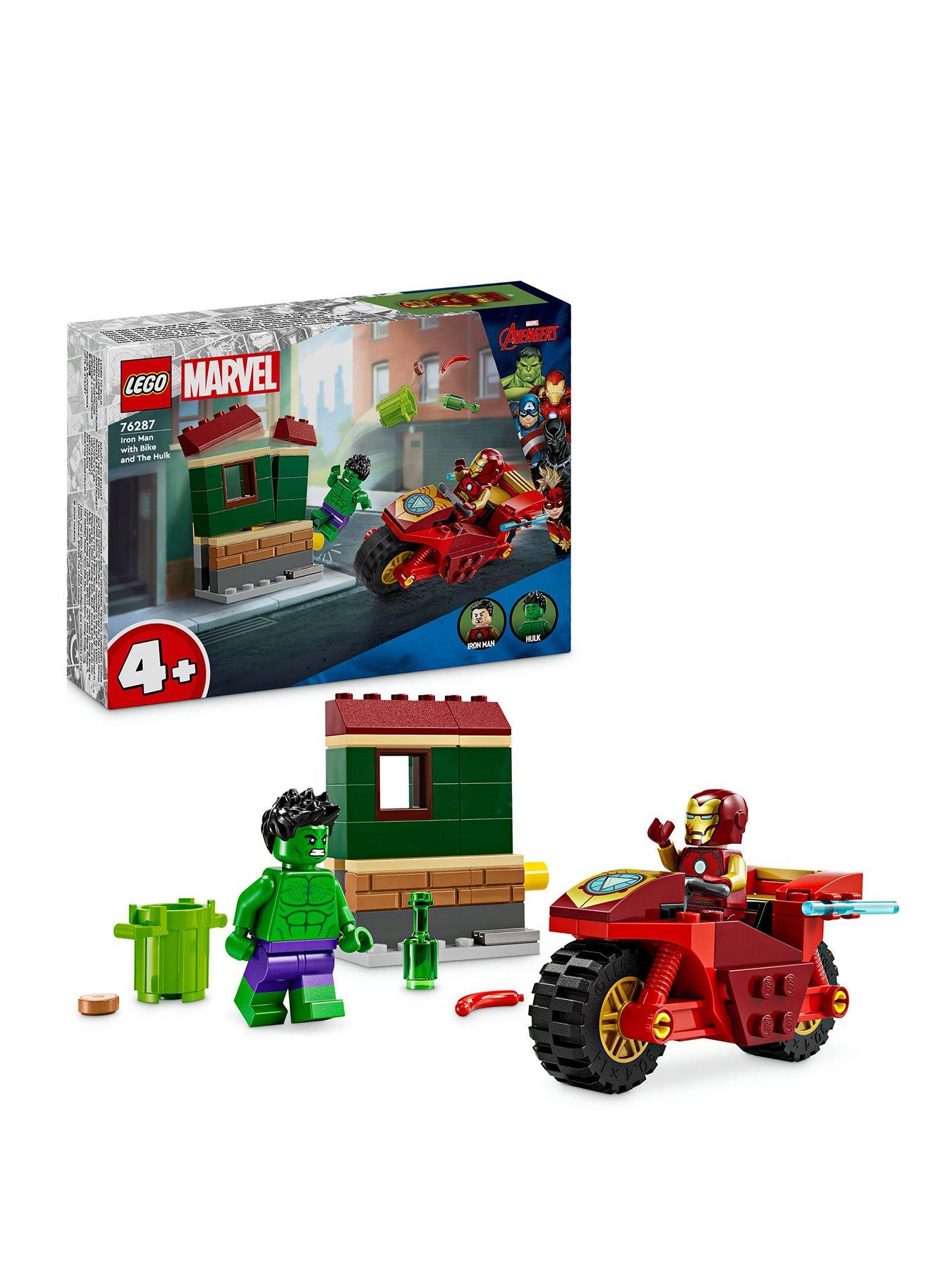 undefined Iron Man with Bike and The Hulk 76287