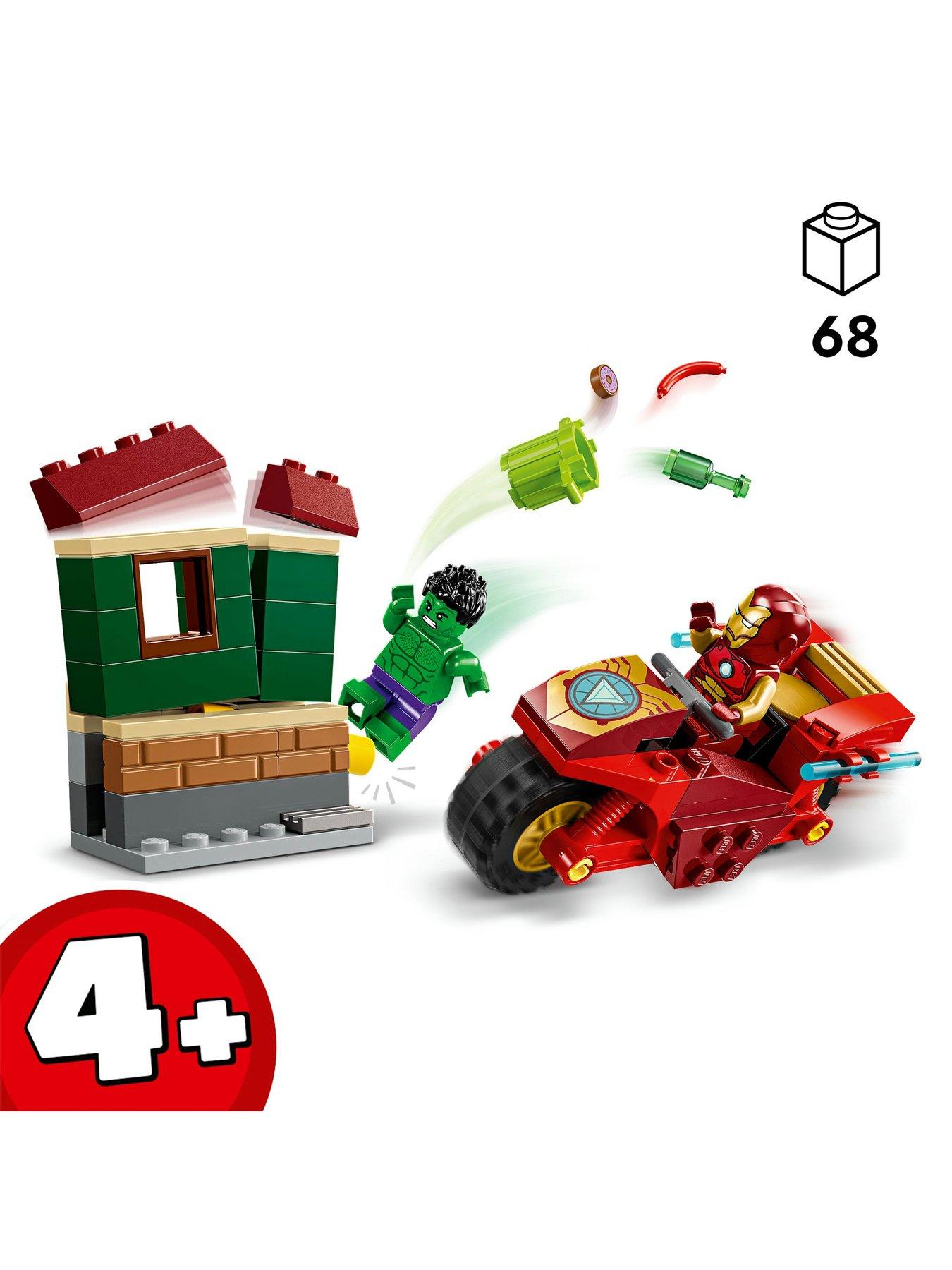  image of lego-marvel-iron-man-with-bike-and-the-hulk-76287