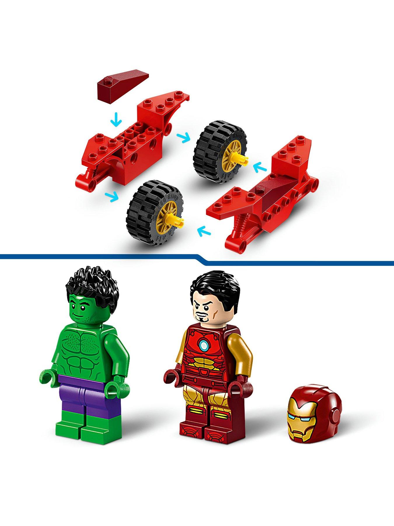  image of lego-marvel-iron-man-with-bike-and-the-hulk-76287