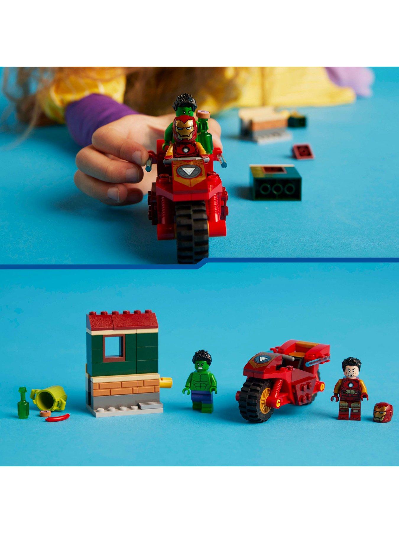  image of lego-marvel-iron-man-with-bike-and-the-hulk-76287