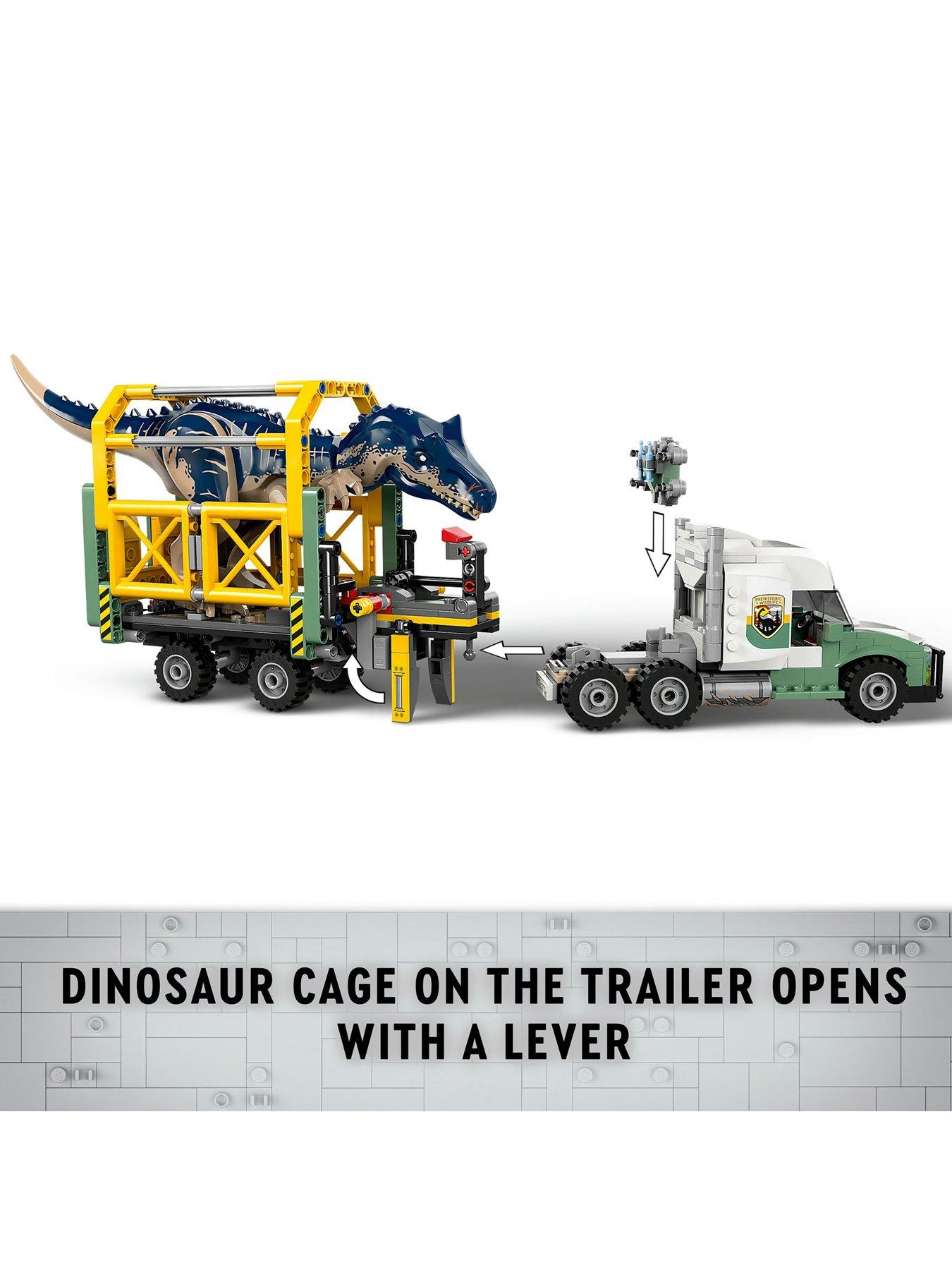 Image 3 of 7 of LEGO Jurassic World Dinosaur Missions: Allosaurus Transport Truck 76966
