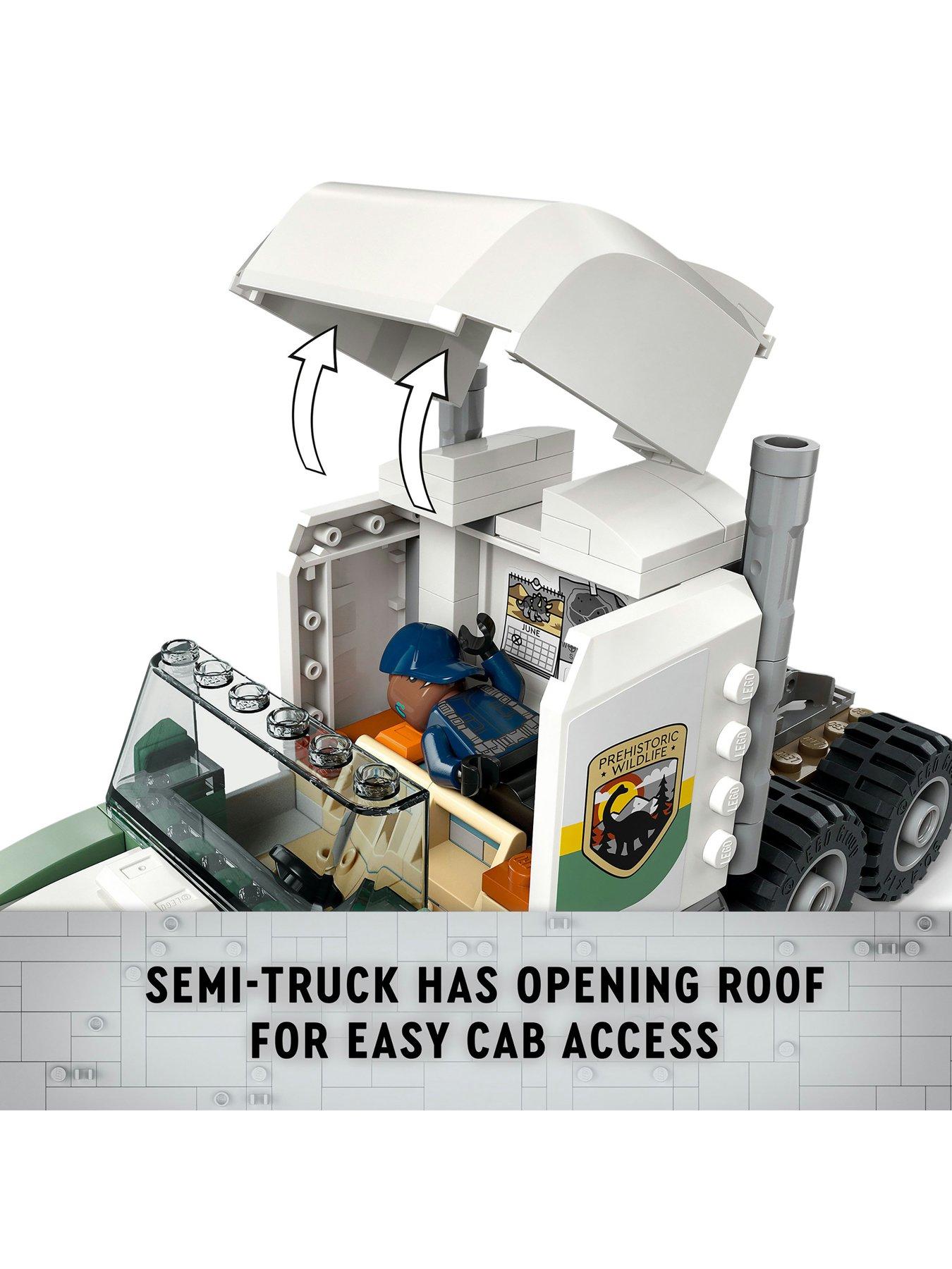 Image 4 of 7 of LEGO Jurassic World Dinosaur Missions: Allosaurus Transport Truck 76966