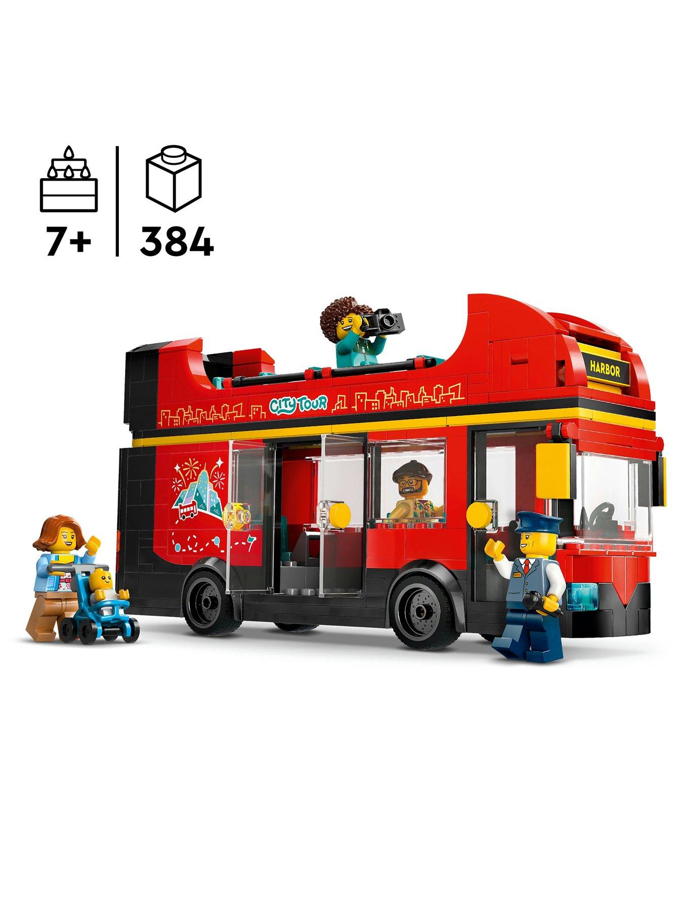 Image 2 of 7 of LEGO City Red Double-Decker Sightseeing Bus 60407