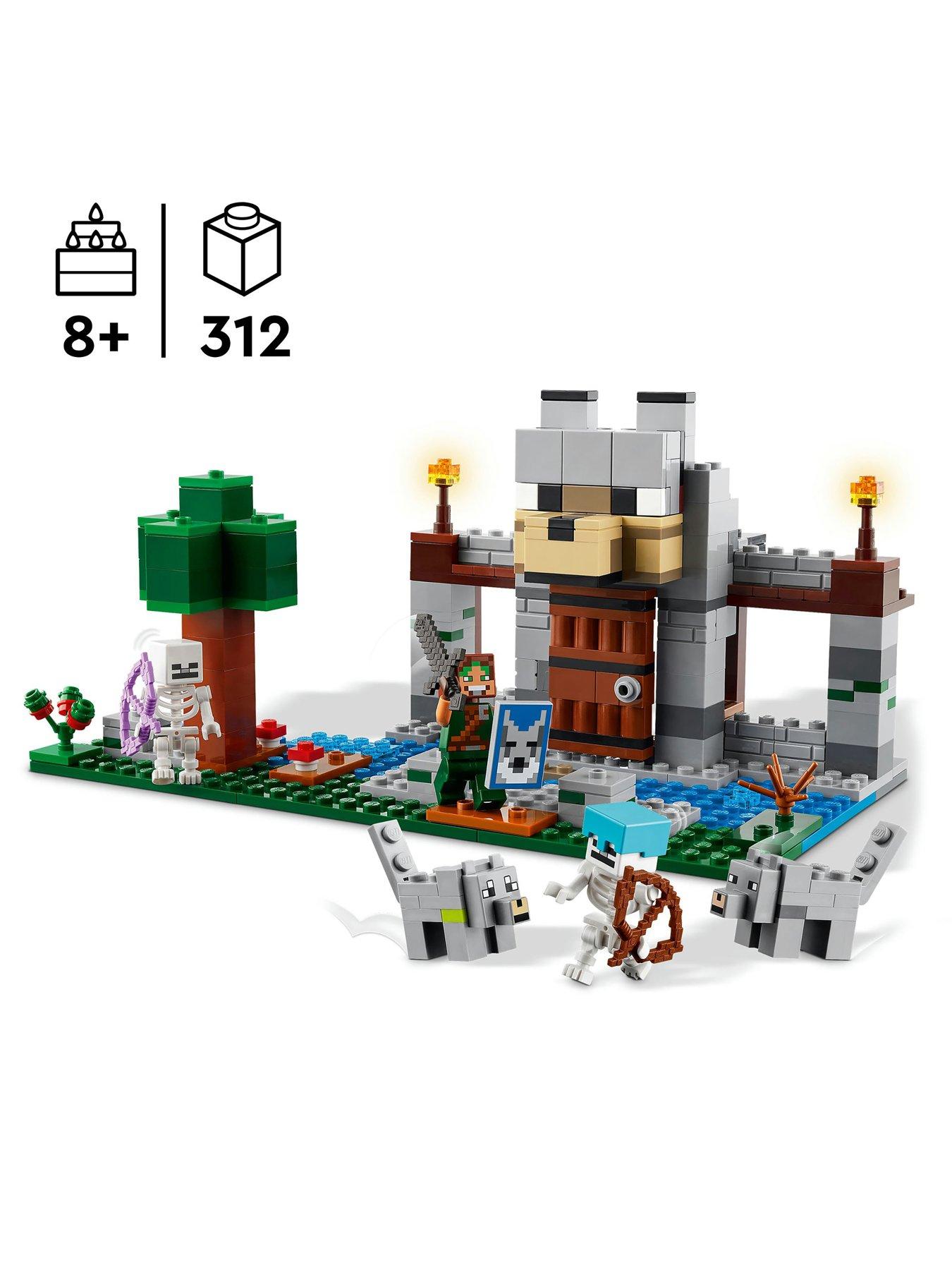 LEGO Minecraft The Wolf Stronghold Toy Set 21261 | littlewoods.com